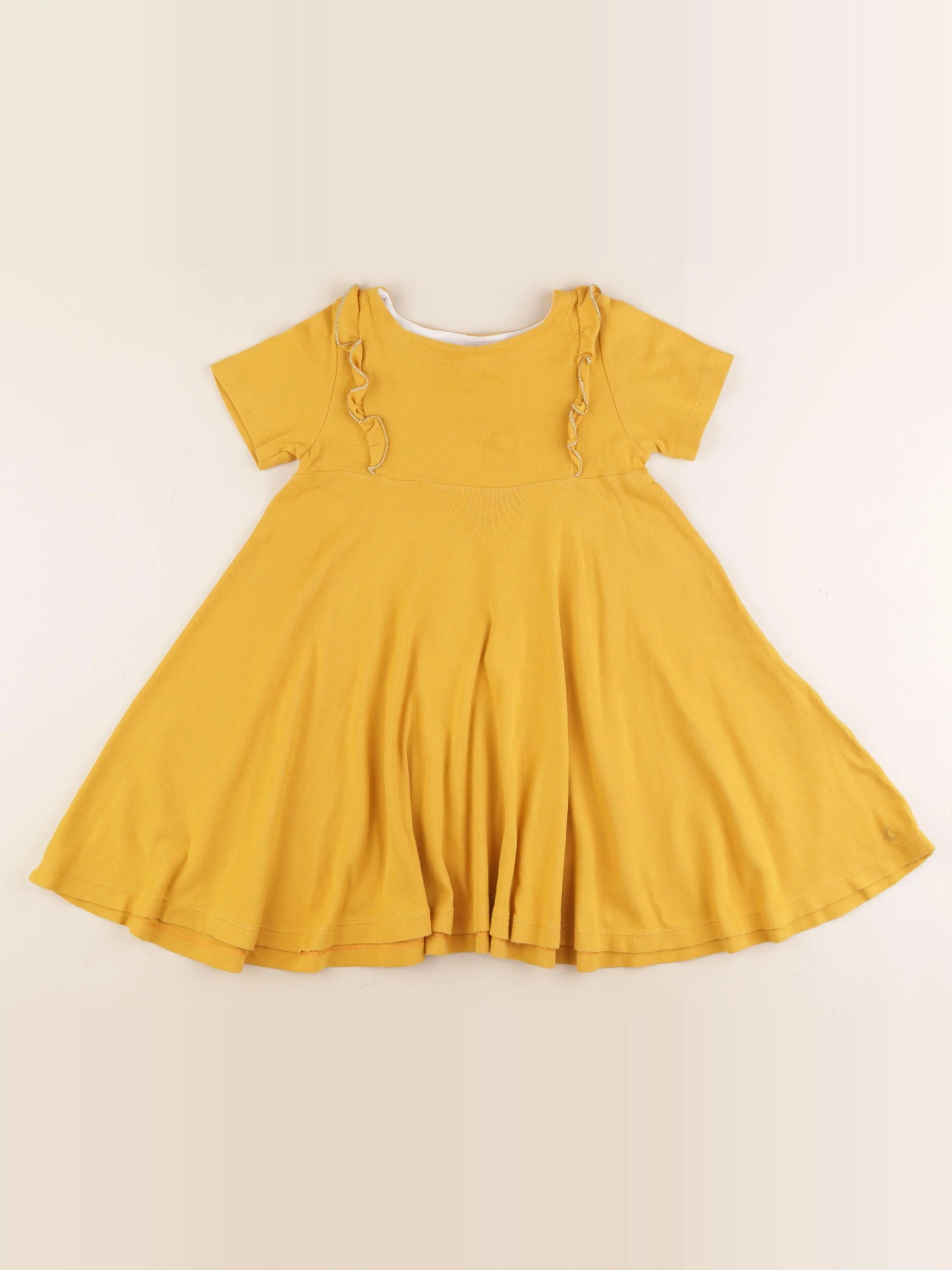 Petit Bateau - robe jaune - 4 ans
