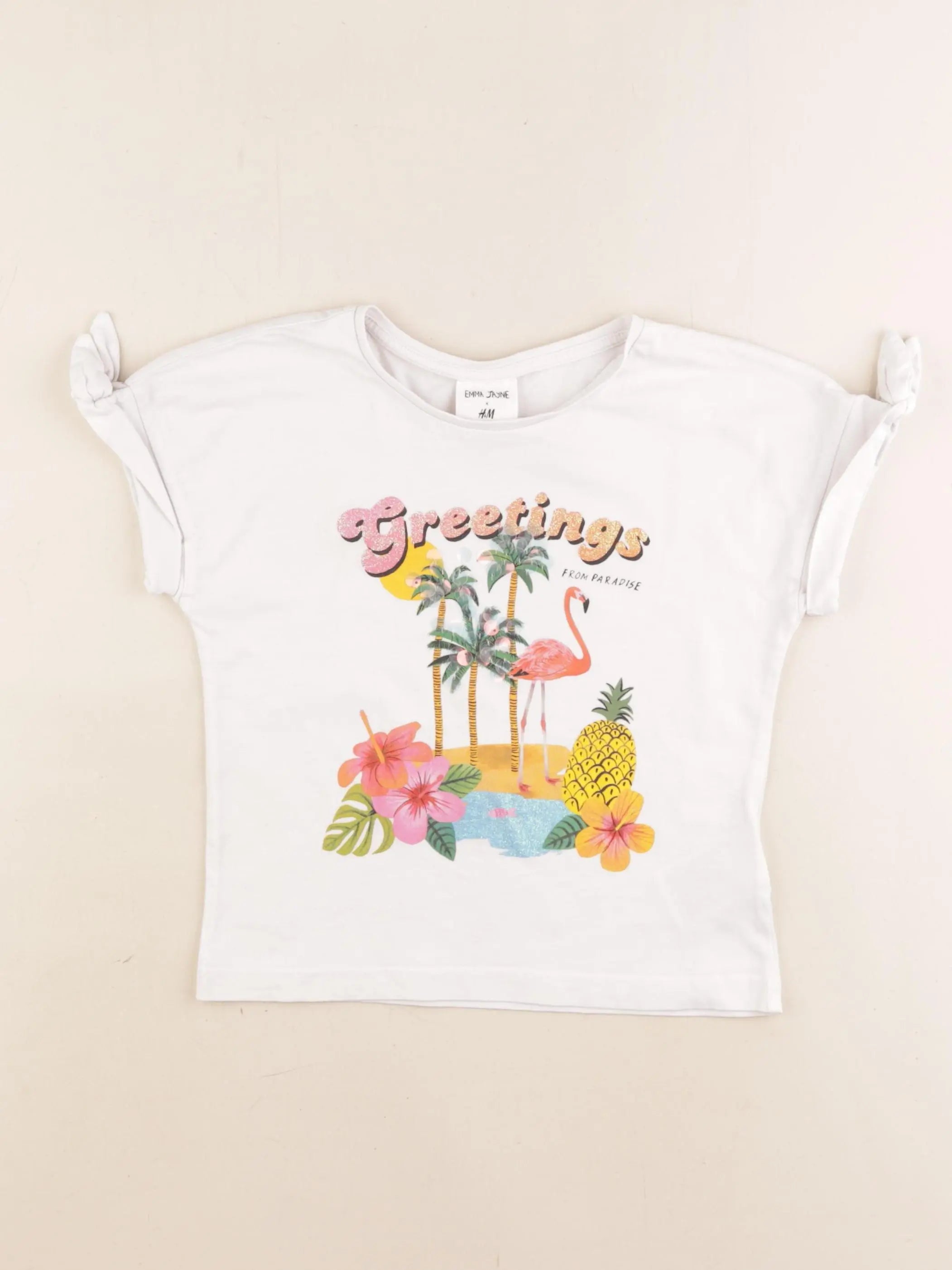 H&M - tee-shirt blanc - 4/6 ans