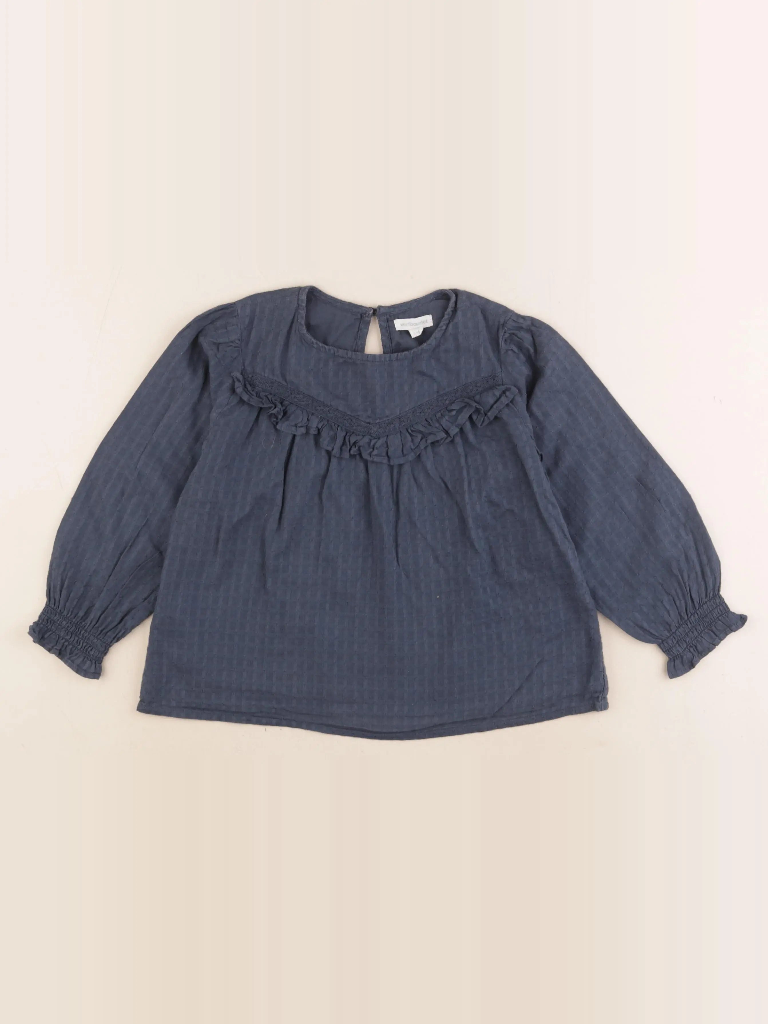 Vertbaudet - blouse bleu - 5 ans
