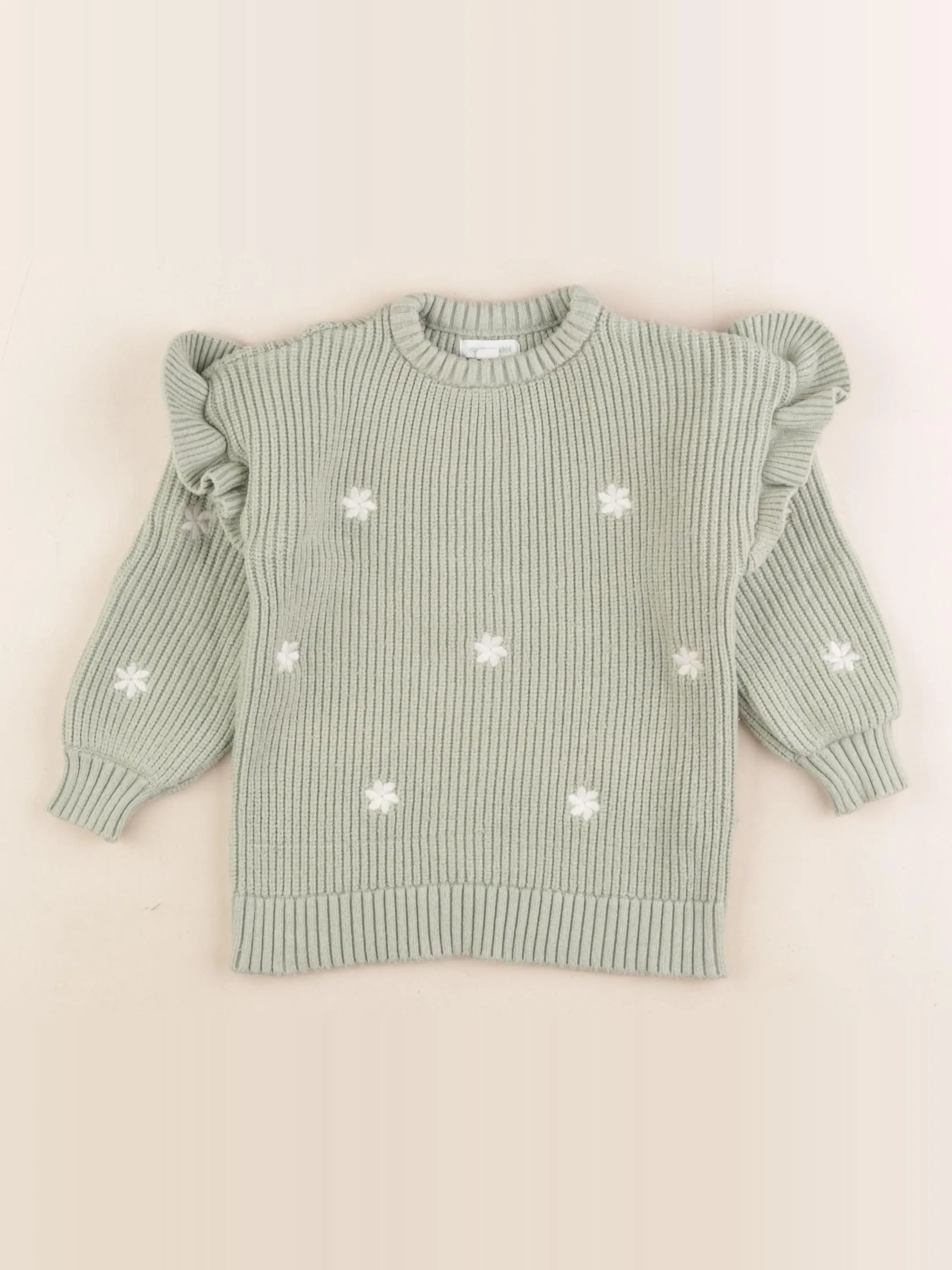 Vertbaudet - pull vert - 4 ans
