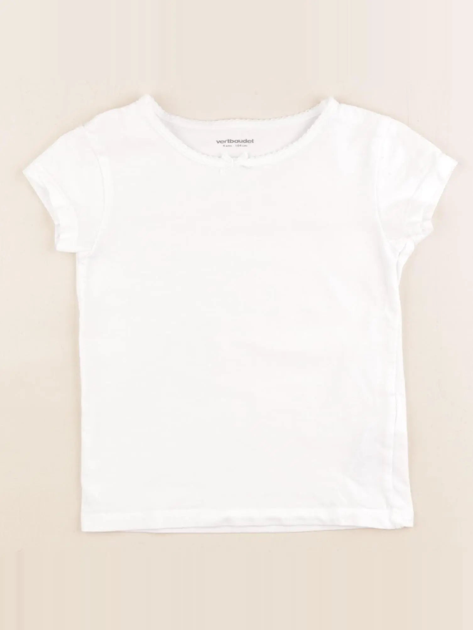Vertbaudet - maillot de corps blanc - 4 ans