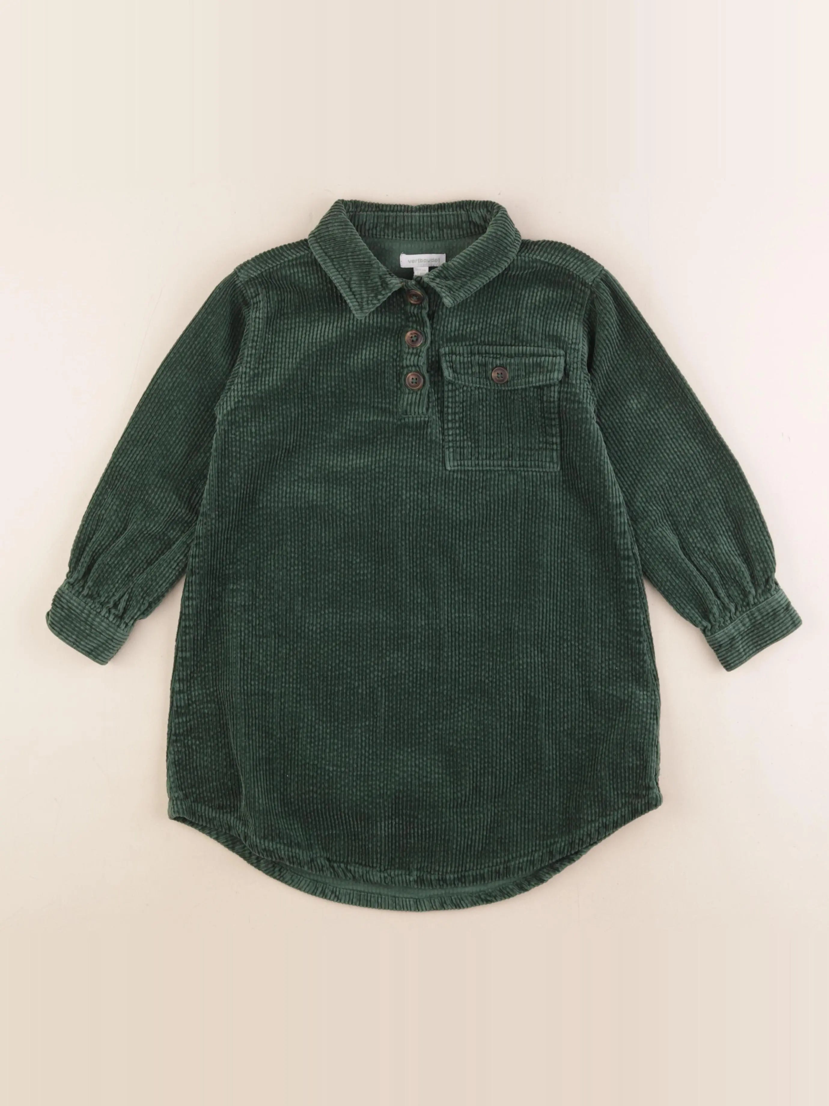 Vertbaudet - robe vert - 6 ans