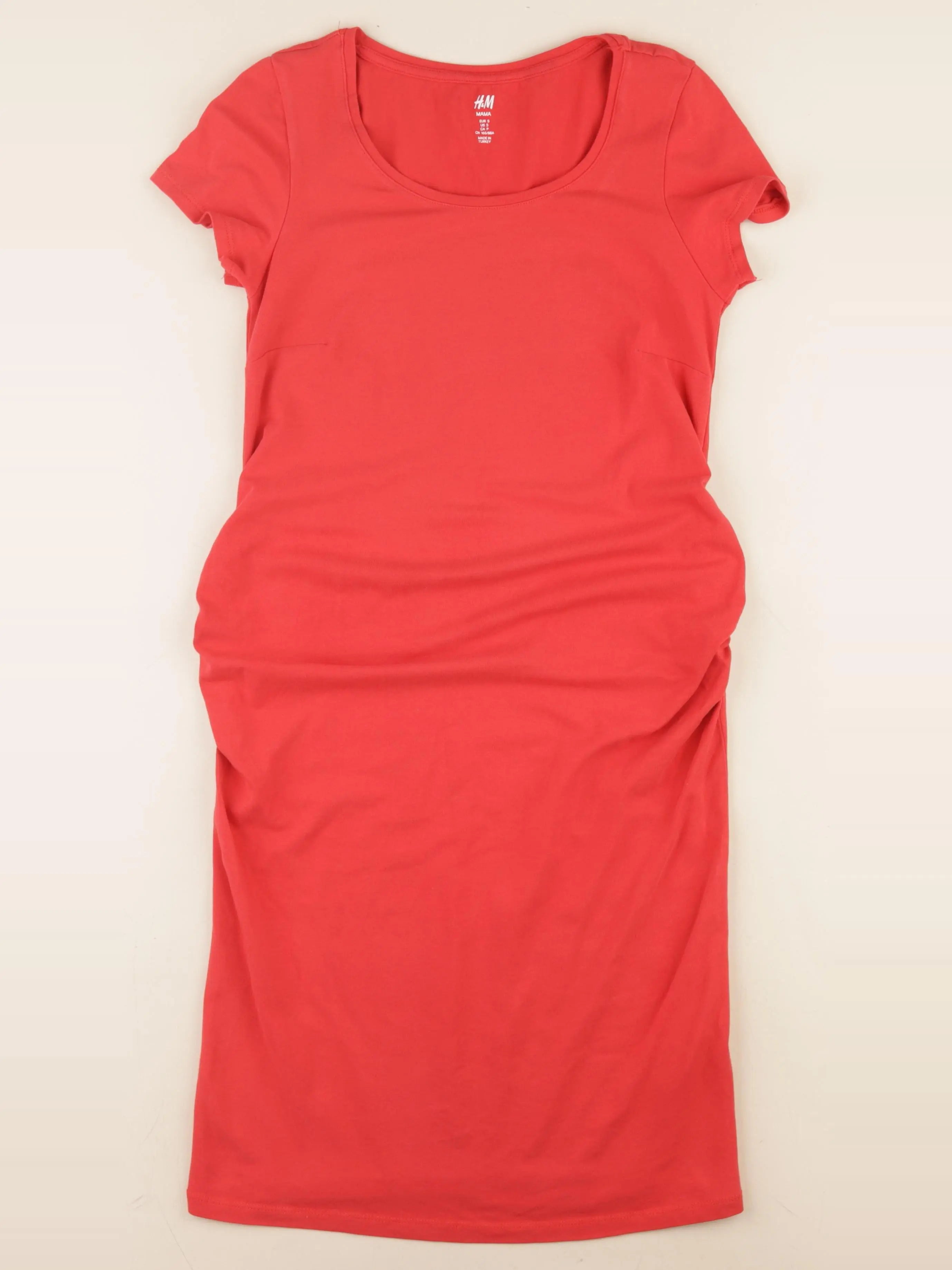 H&M - robe grossesse rouge - s