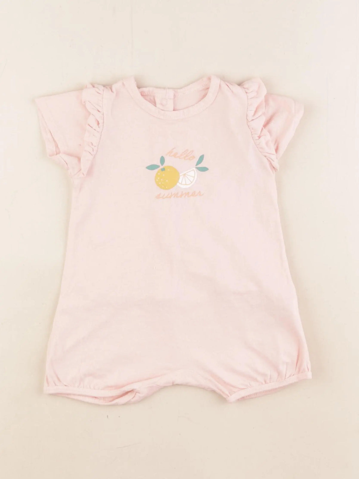 Vertbaudet - pyjama coton rose - 6 mois