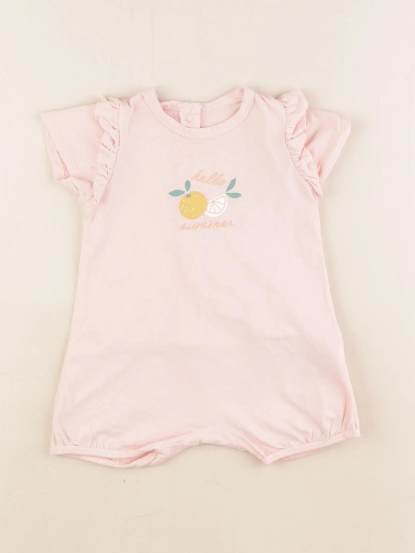 Vertbaudet - pyjama coton rose - 6 mois