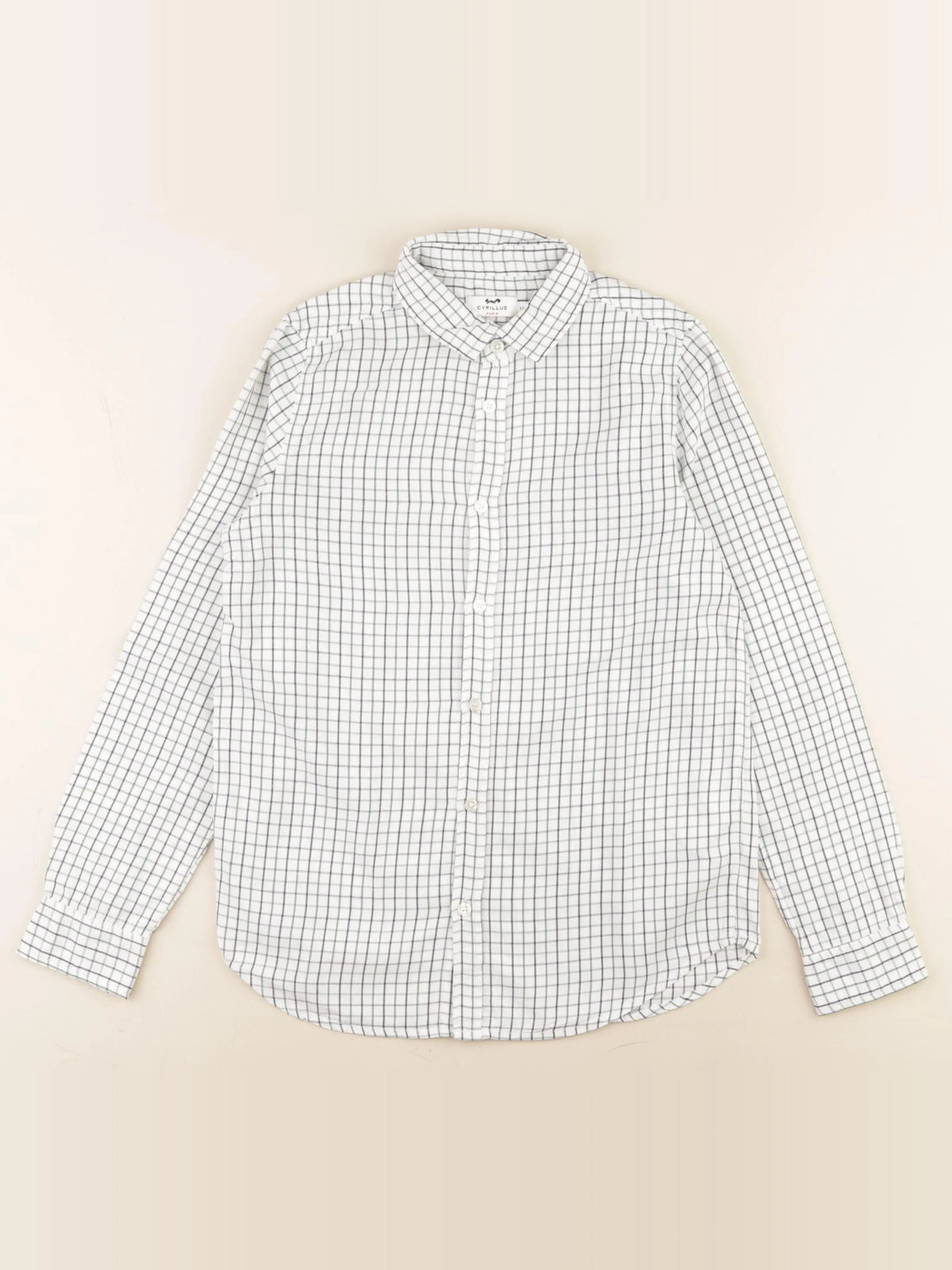 Cyrillus - chemise bleu, vert - 12 ans