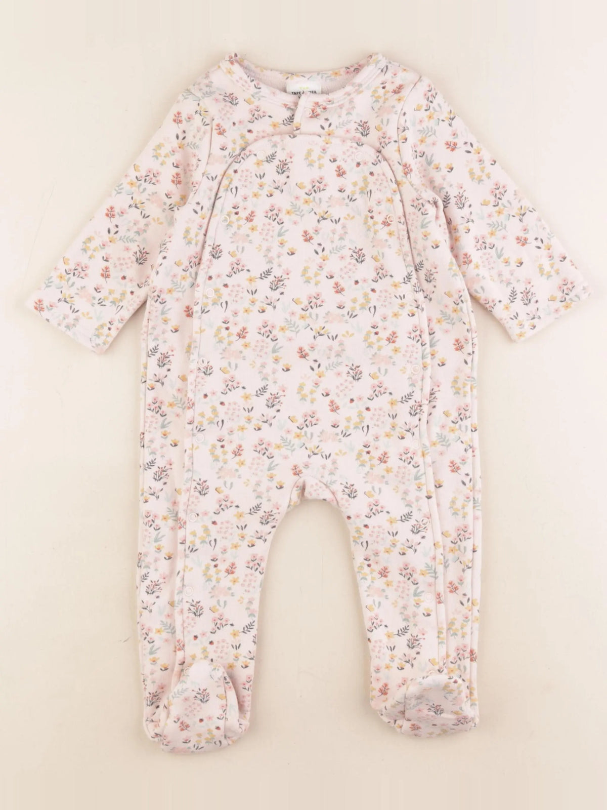 Tape à l'oeil - pyjama coton rose - 12 mois
