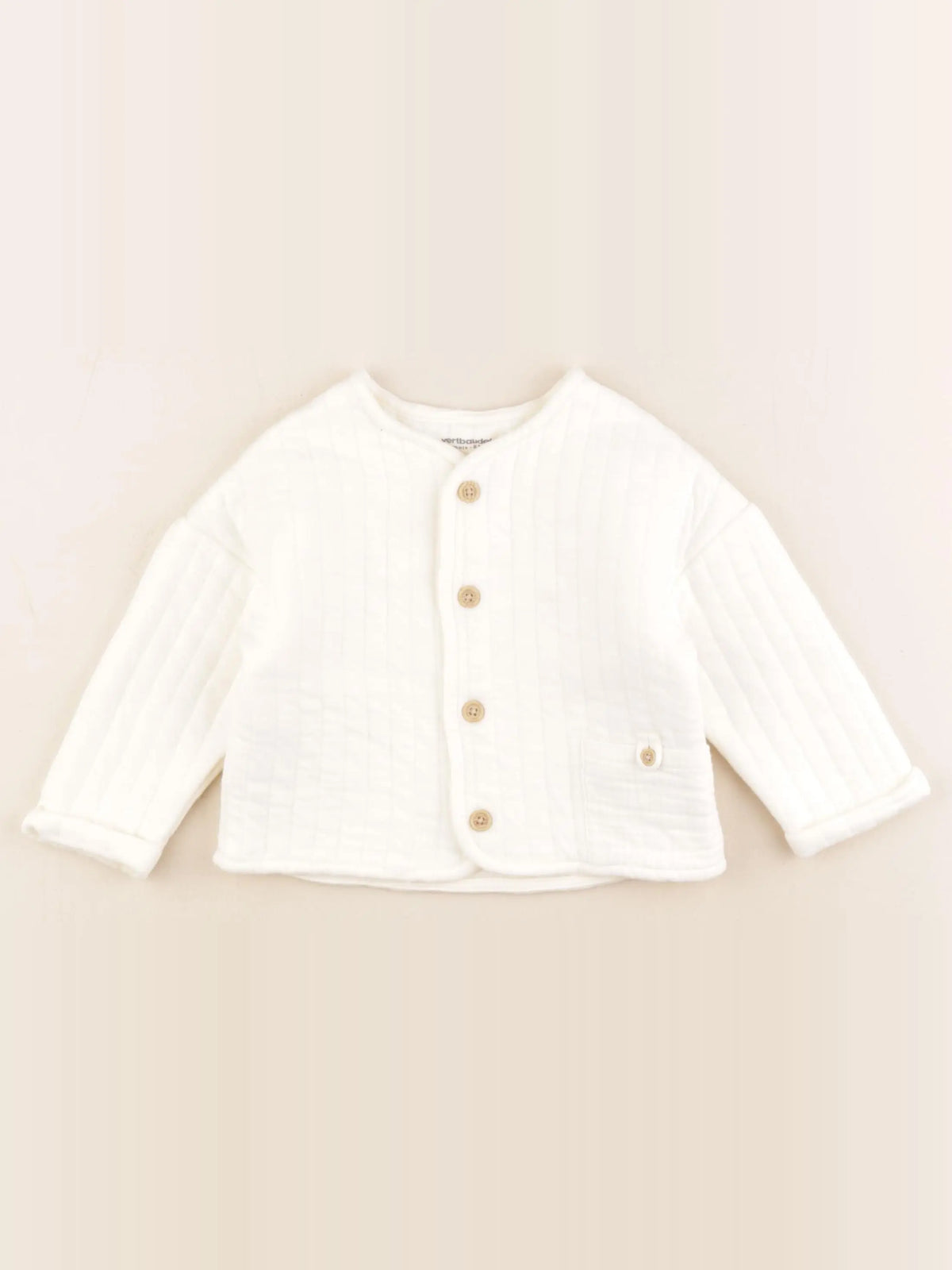 Vertbaudet - sweat beige - 18 mois