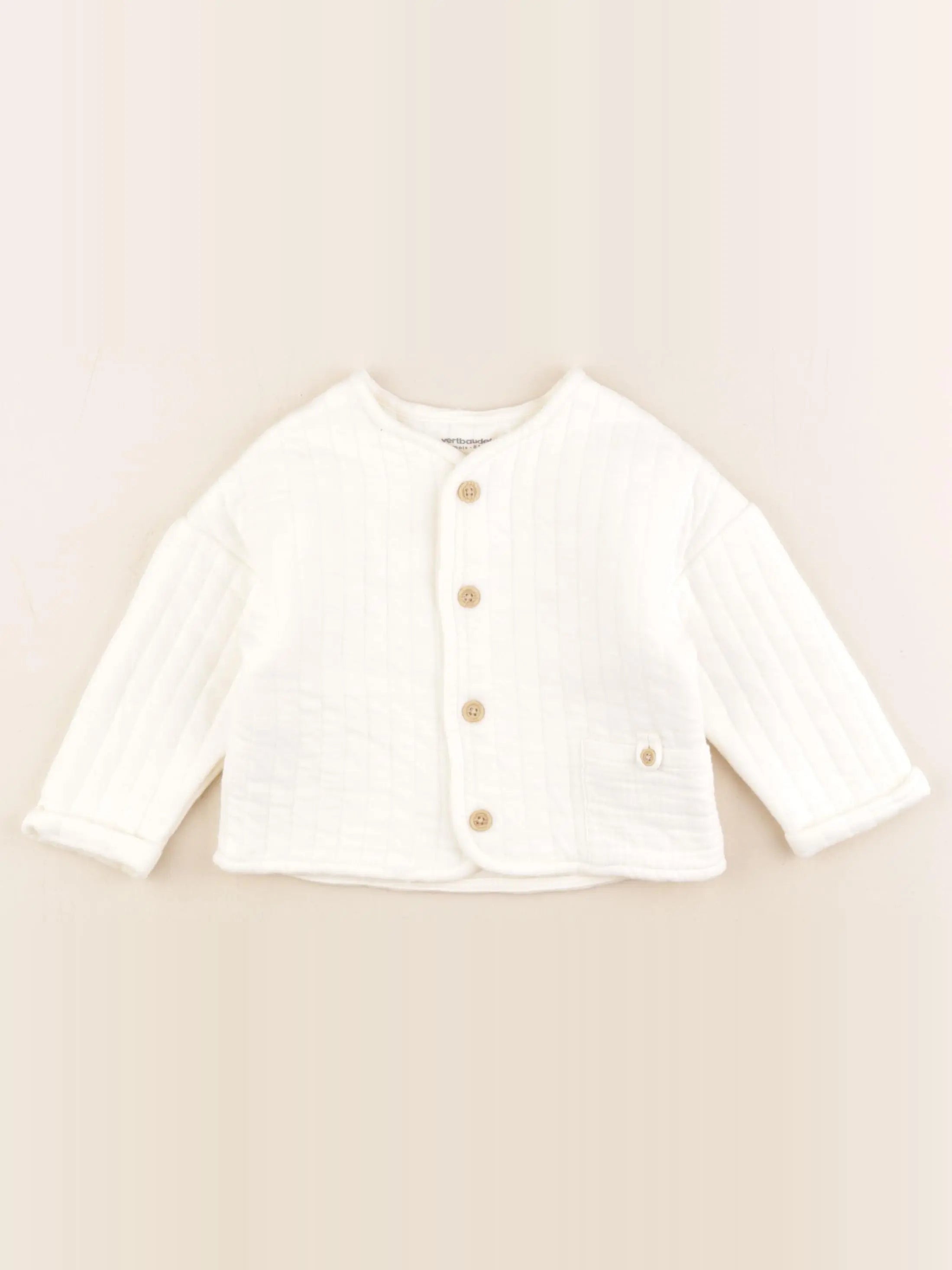 Vertbaudet - sweat beige - 18 mois