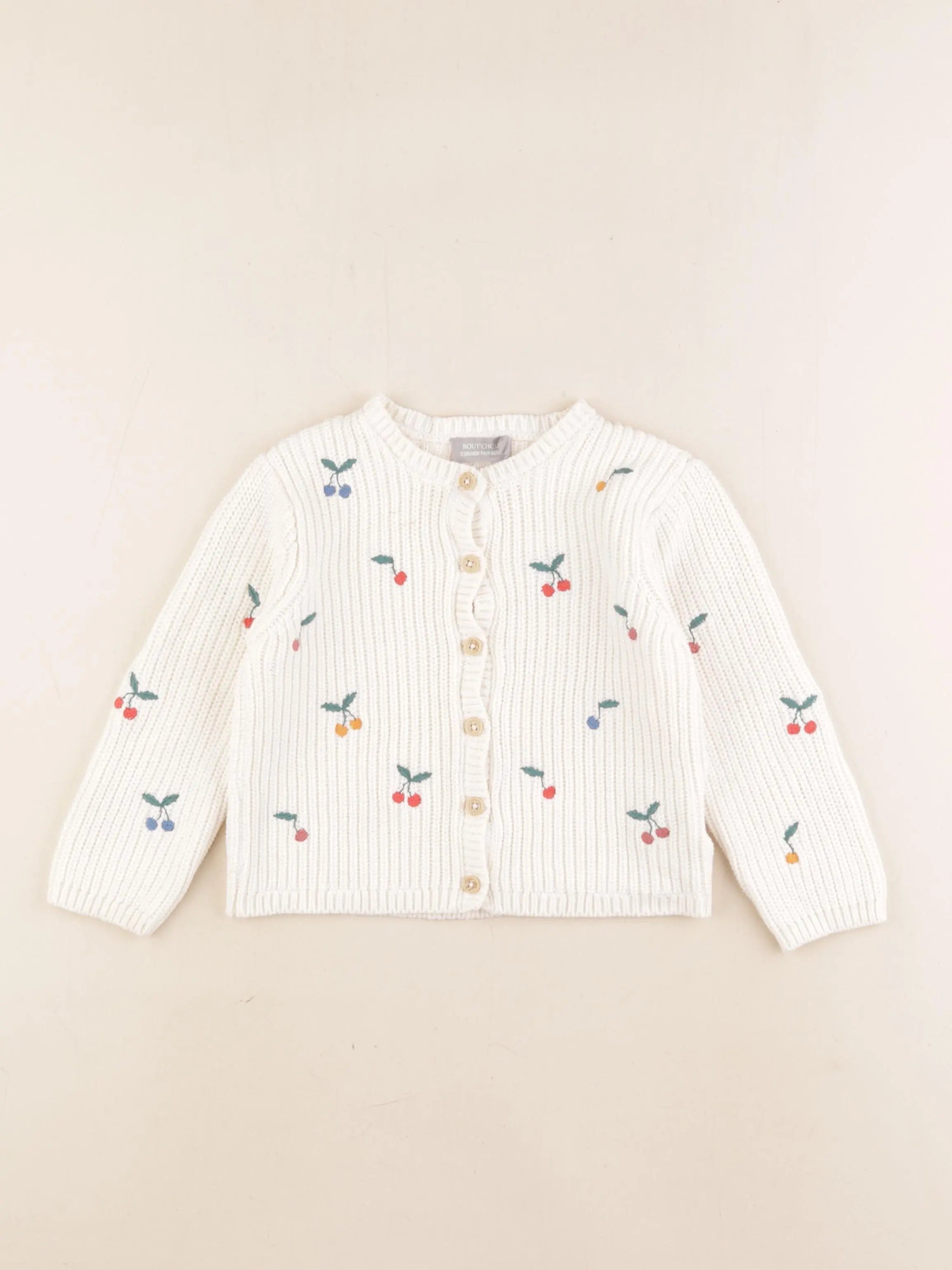 Boutchou - gilet blanc - 24 mois