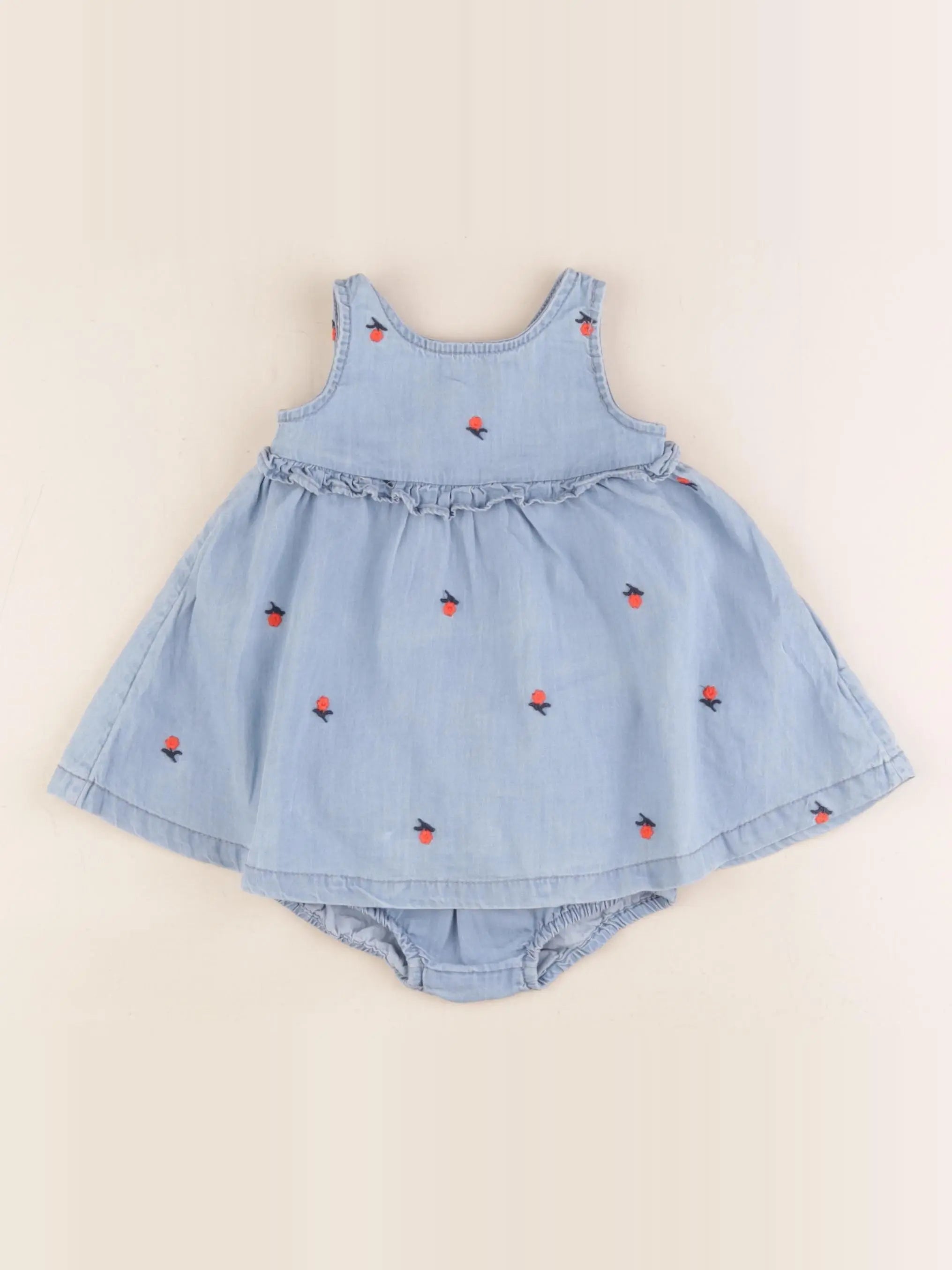 Boutchou - robe bleu - 3 mois