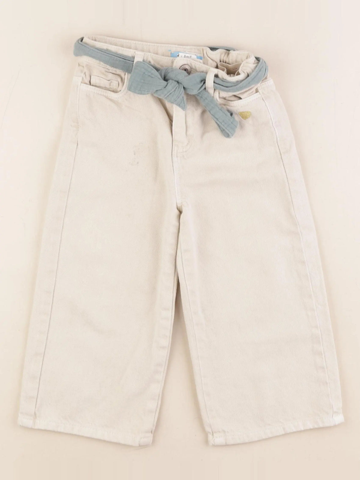 Vertbaudet - jean beige - 4 ans