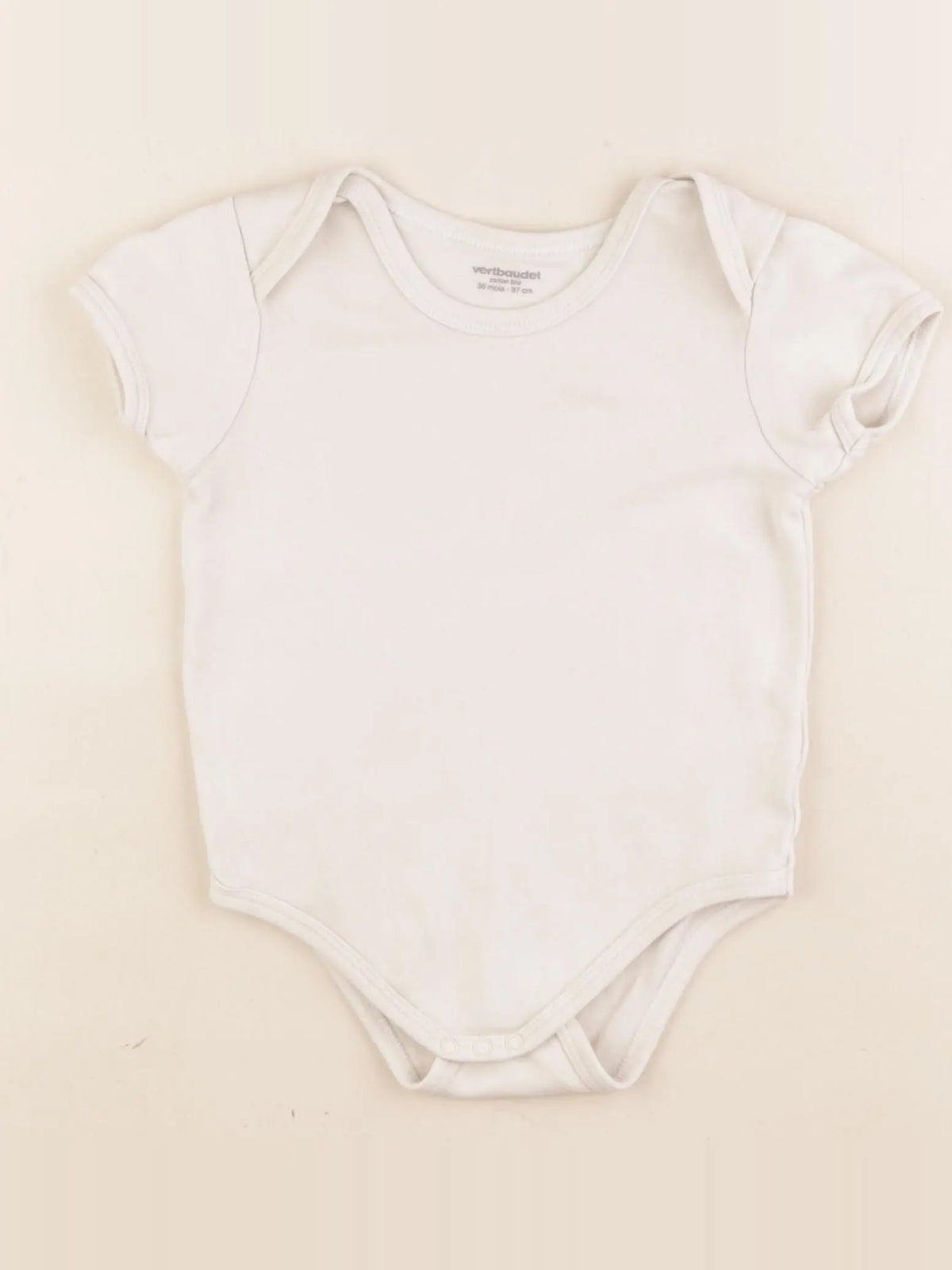 Vertbaudet - body beige - 36 mois