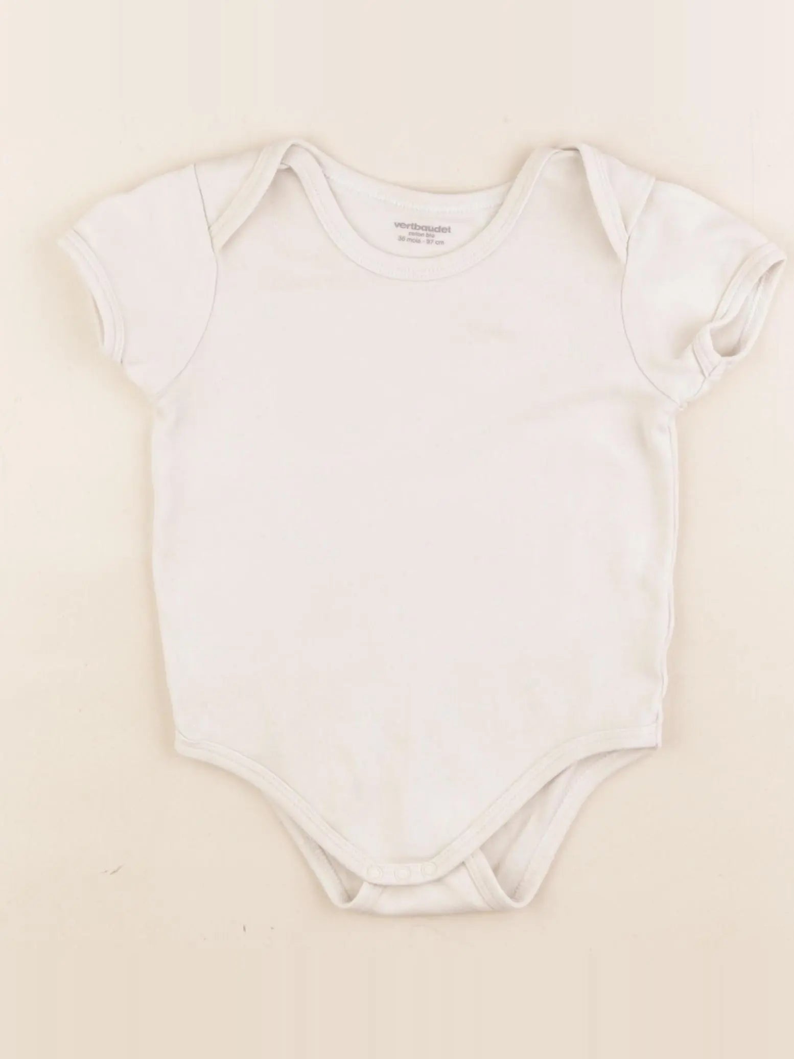 Vertbaudet - body beige - 36 mois