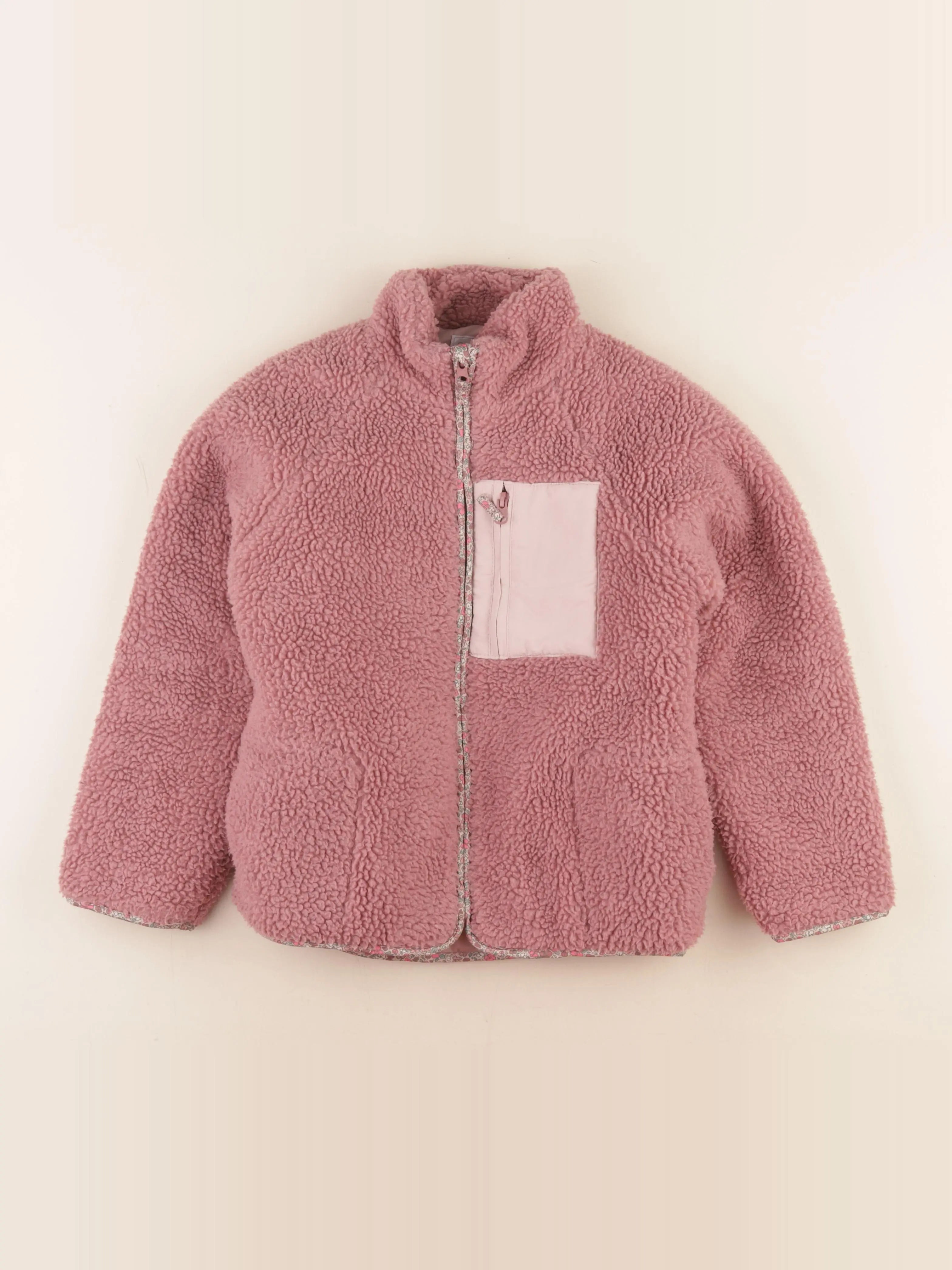 Vertbaudet - veste doublé rose - 10 ans