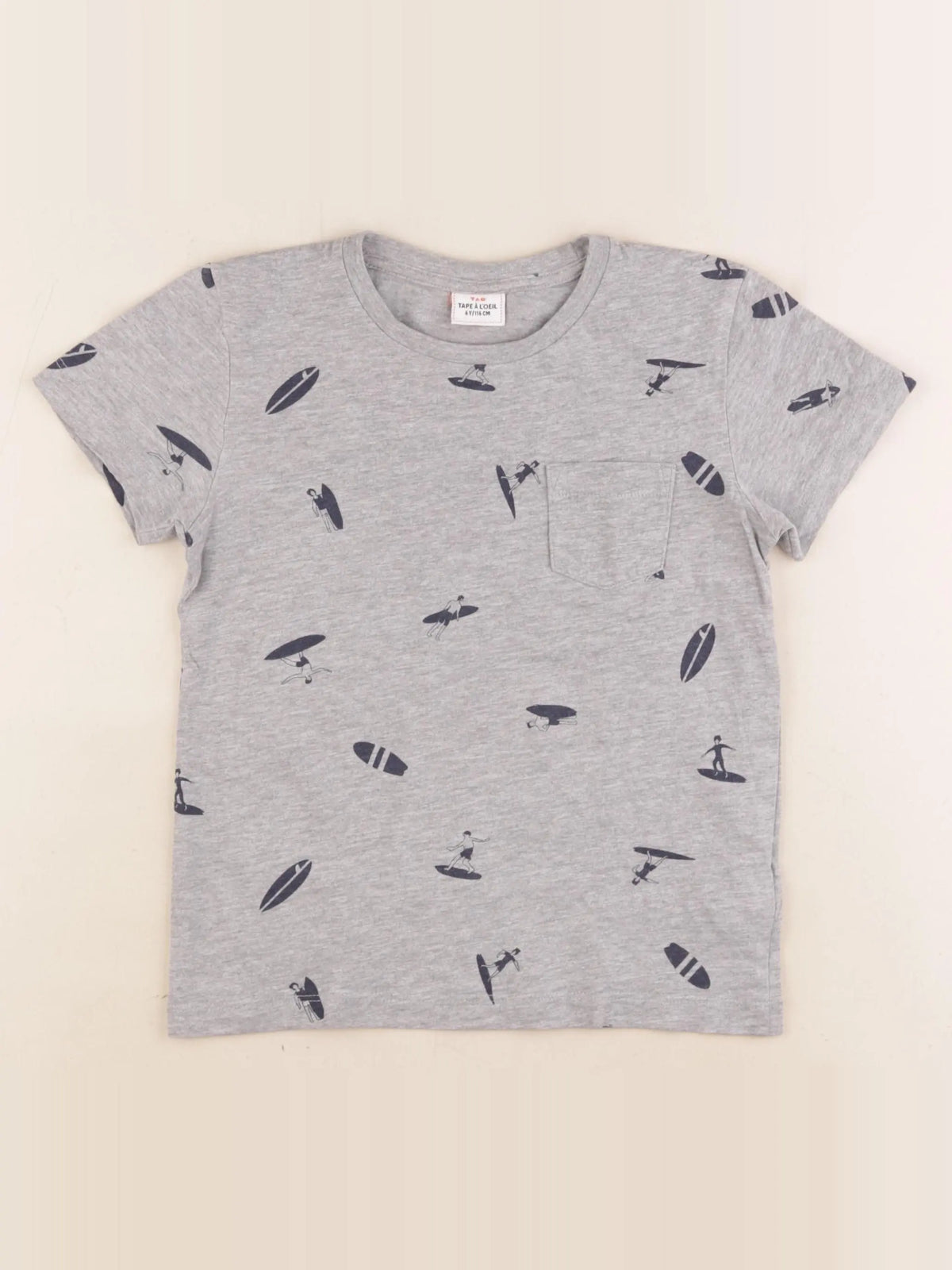 Tape à l'oeil - tee-shirt gris - 6 ans