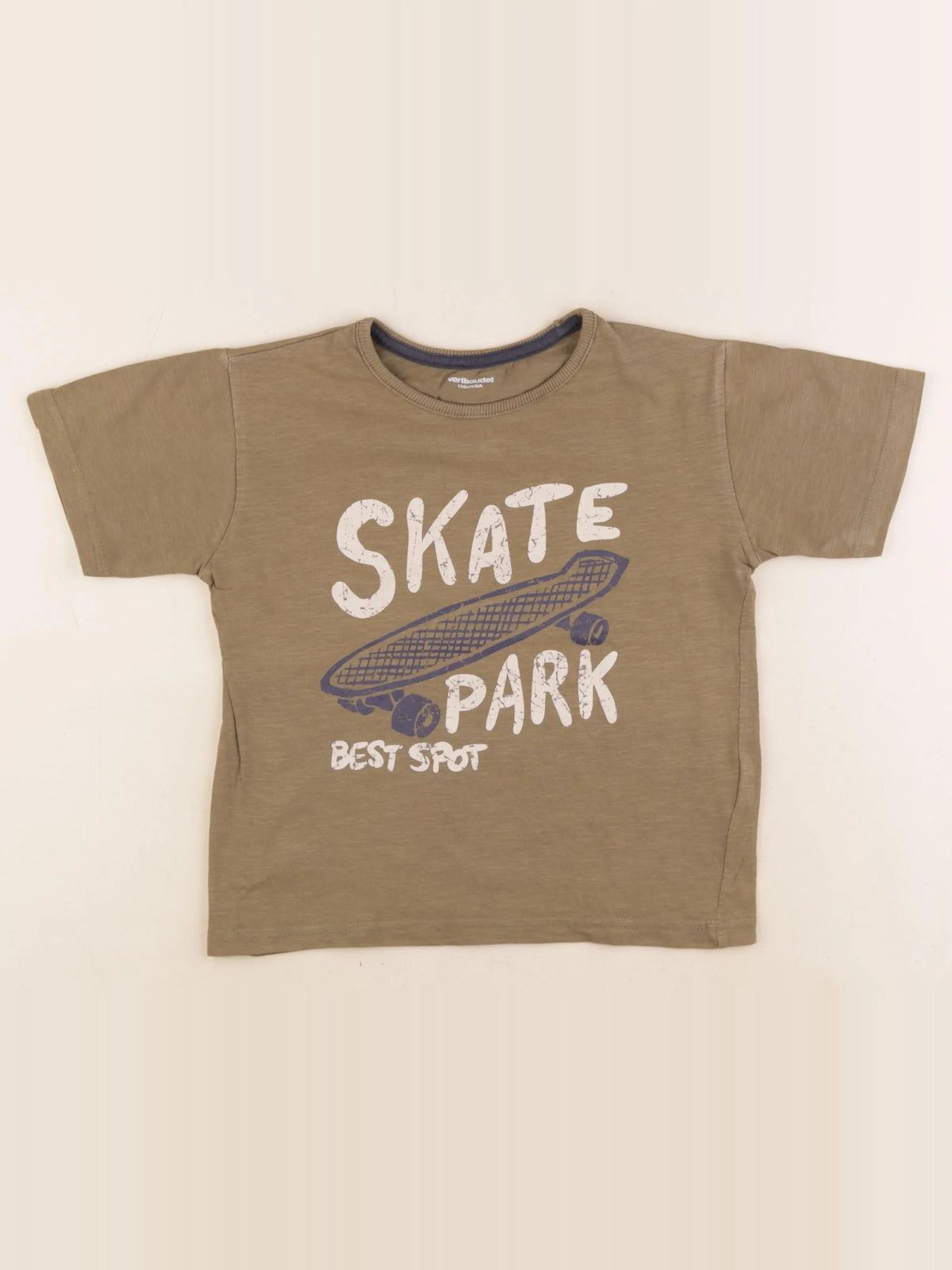 Vertbaudet - tee-shirt vert - 6 ans