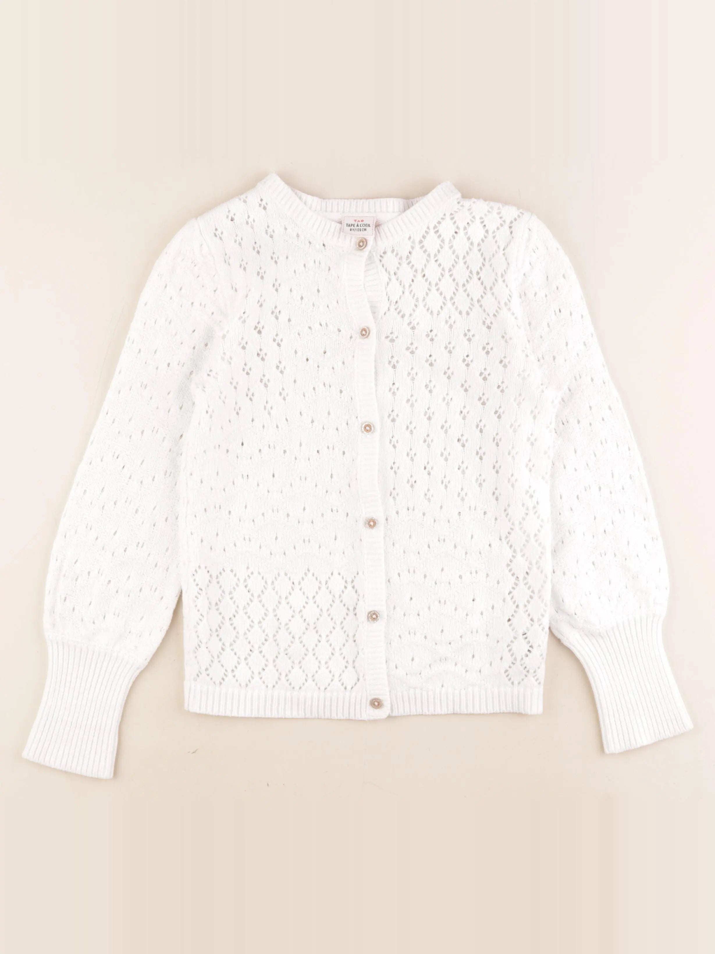 Tape à l'oeil - gilet blanc - 8 ans