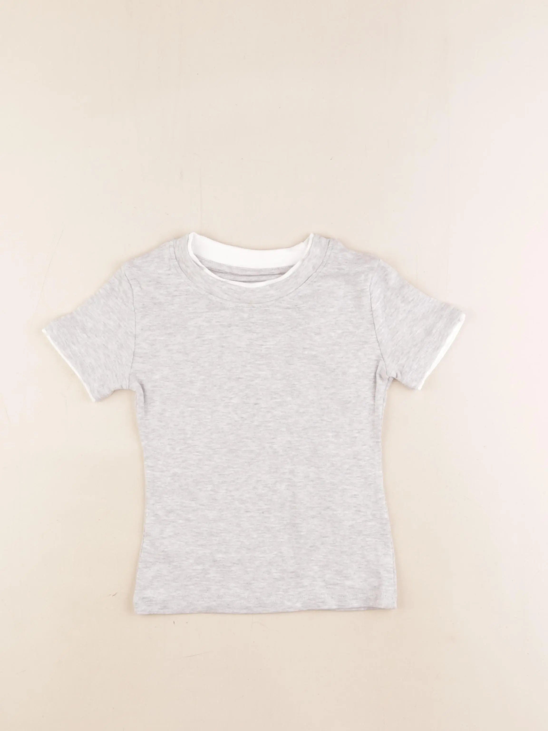 Zara - tee-shirt gris - 6/7 ans