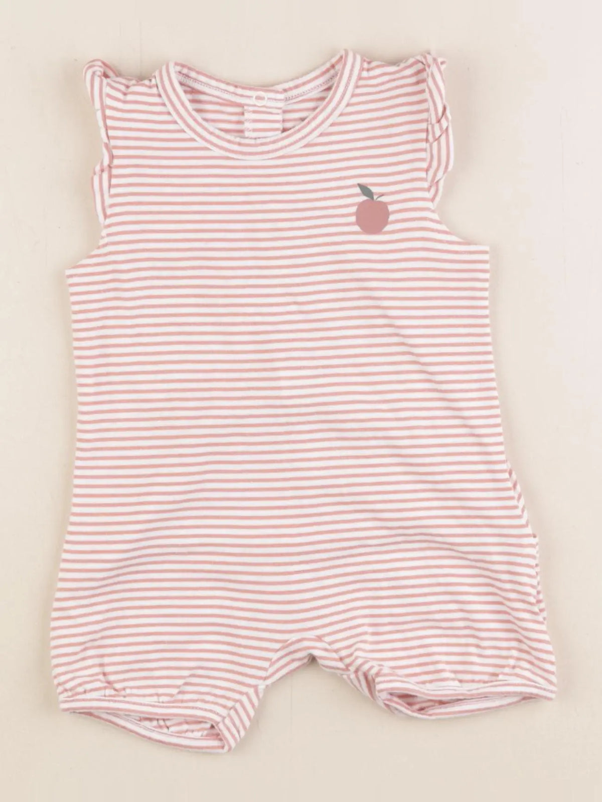 Vertbaudet - combinaison rose - 9 mois