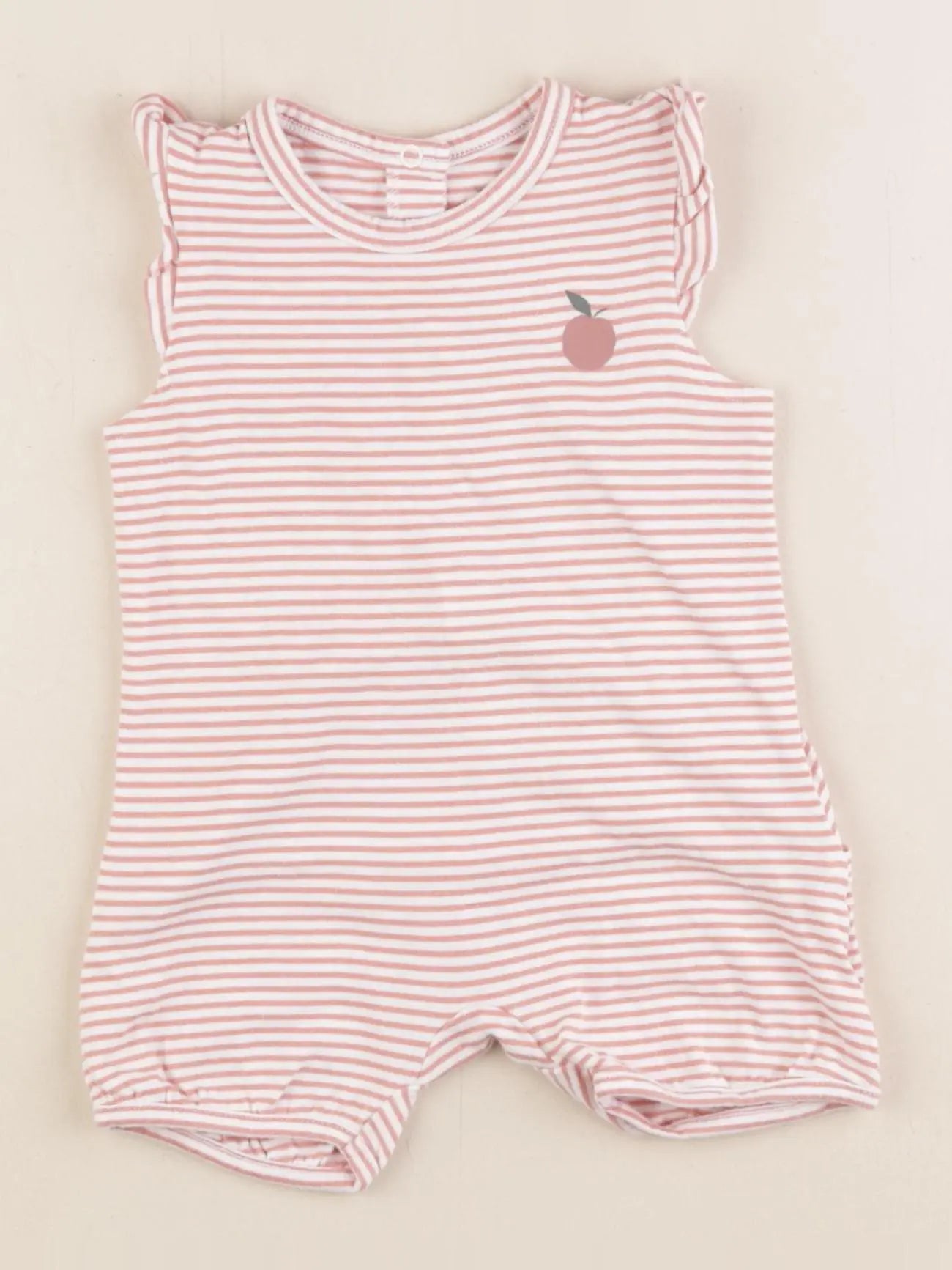 Vertbaudet - combinaison rose - 9 mois