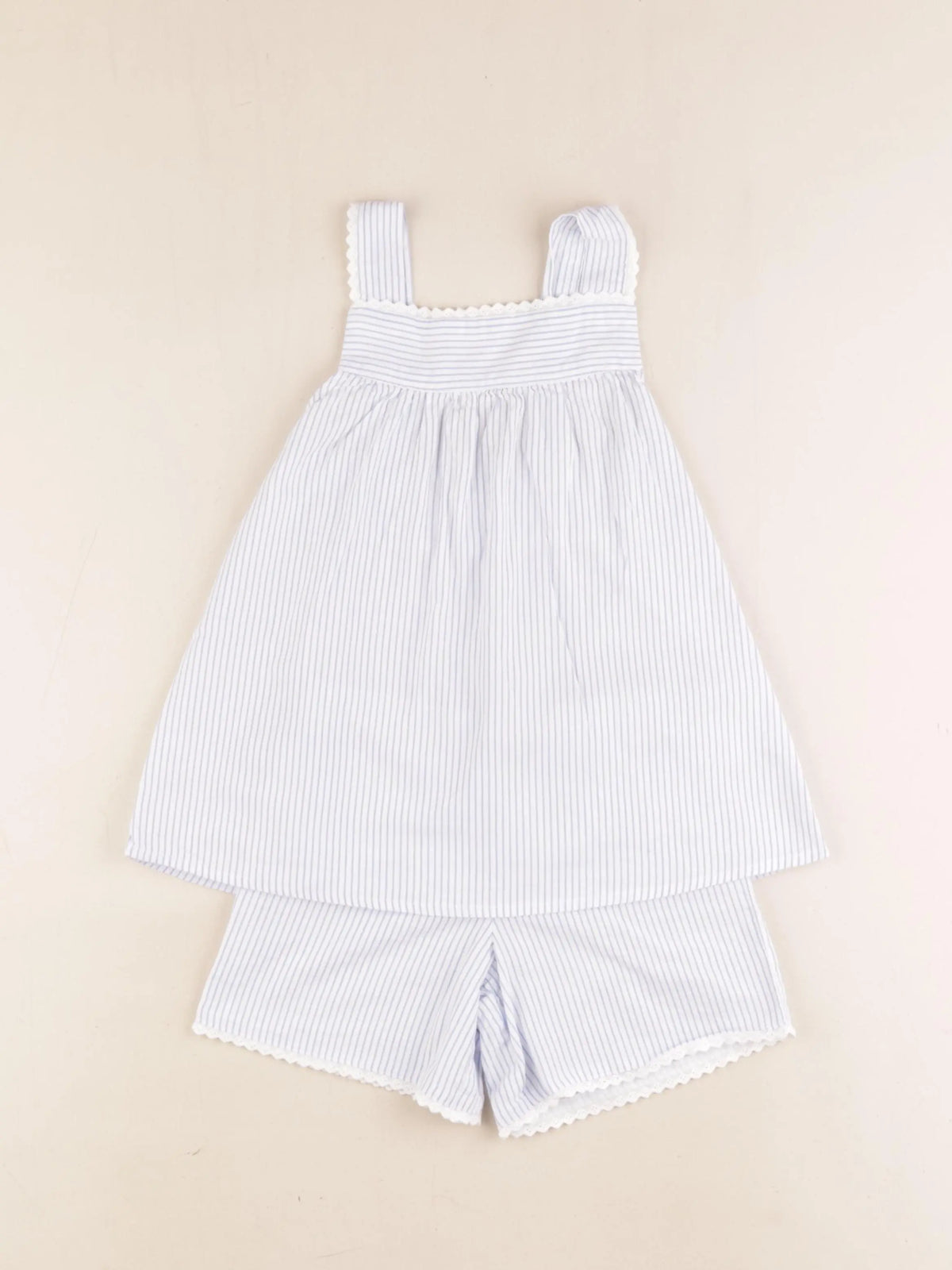 Vertbaudet - ensemble blanc, bleu - 6 ans
