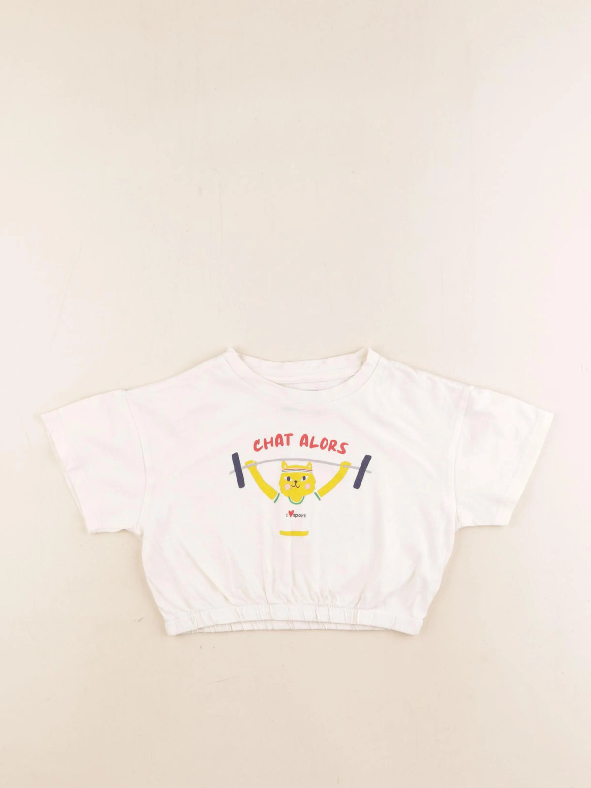 Monoprix - tee-shirt beige - 3 ans