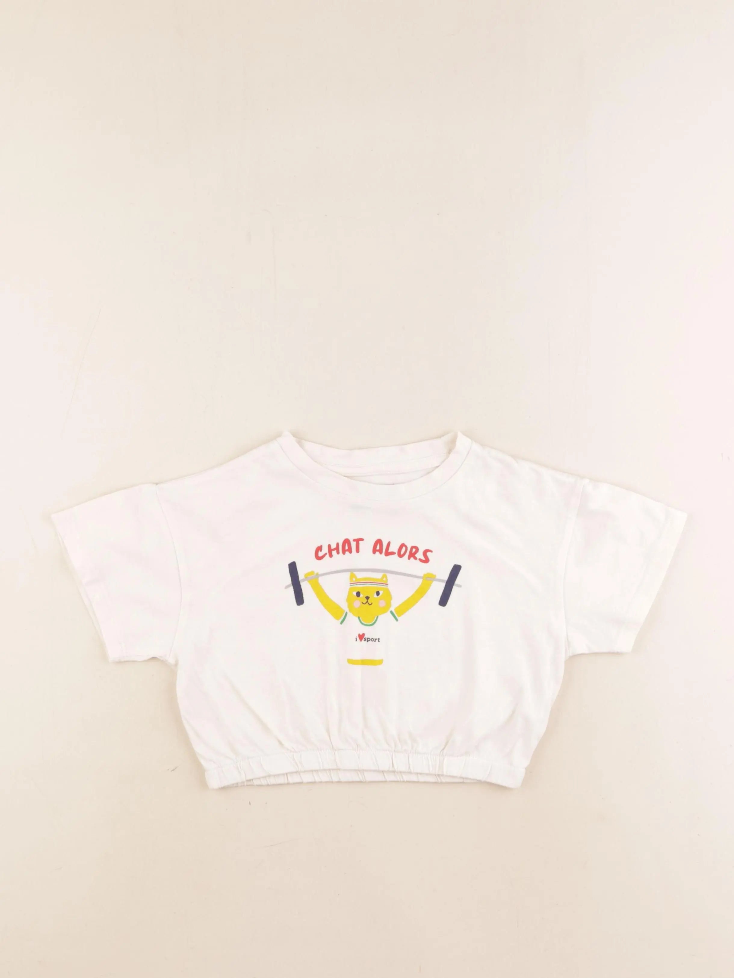 Monoprix - tee-shirt beige - 3 ans