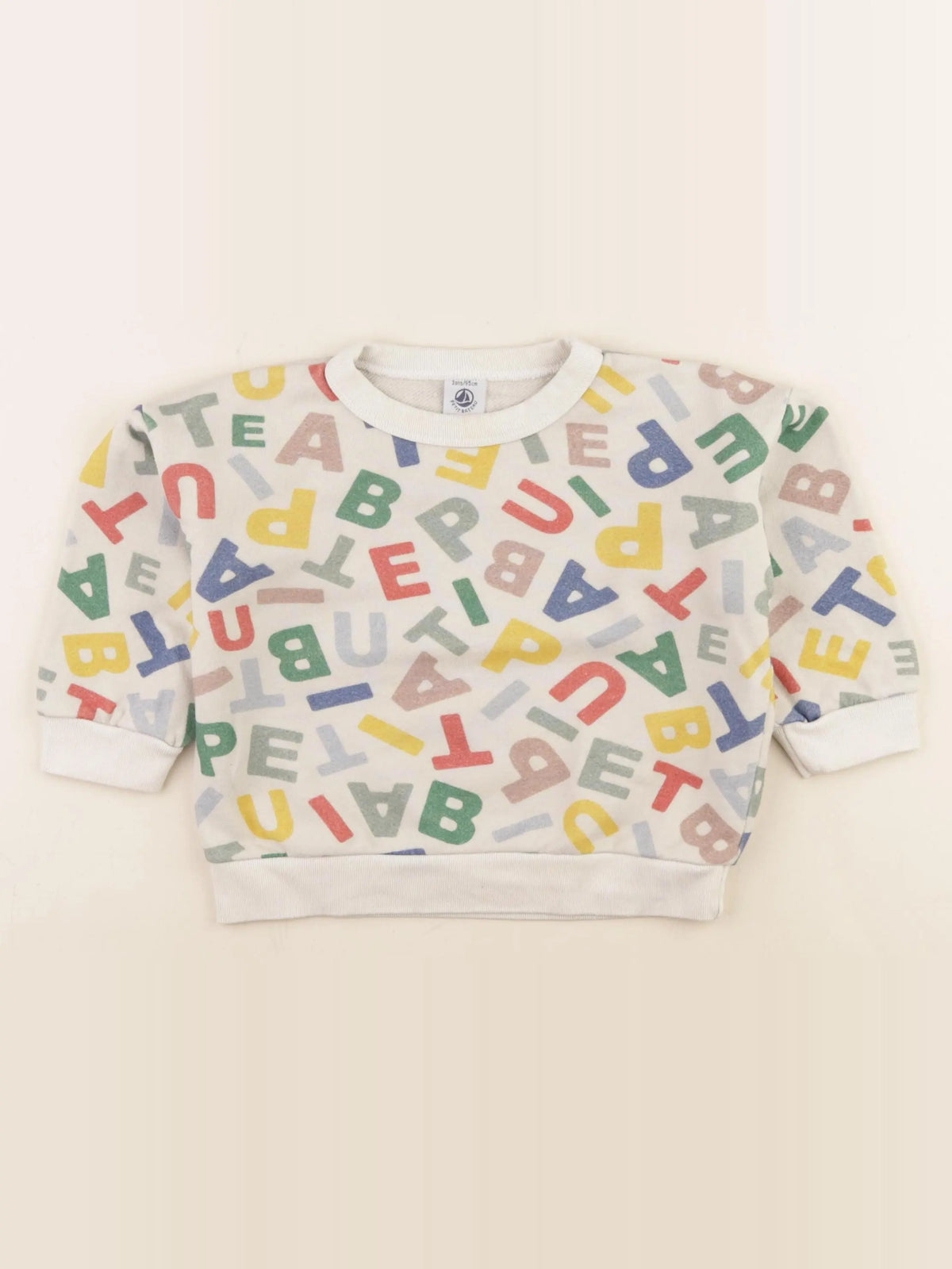 Petit Bateau - sweat multicolore - 3 ans