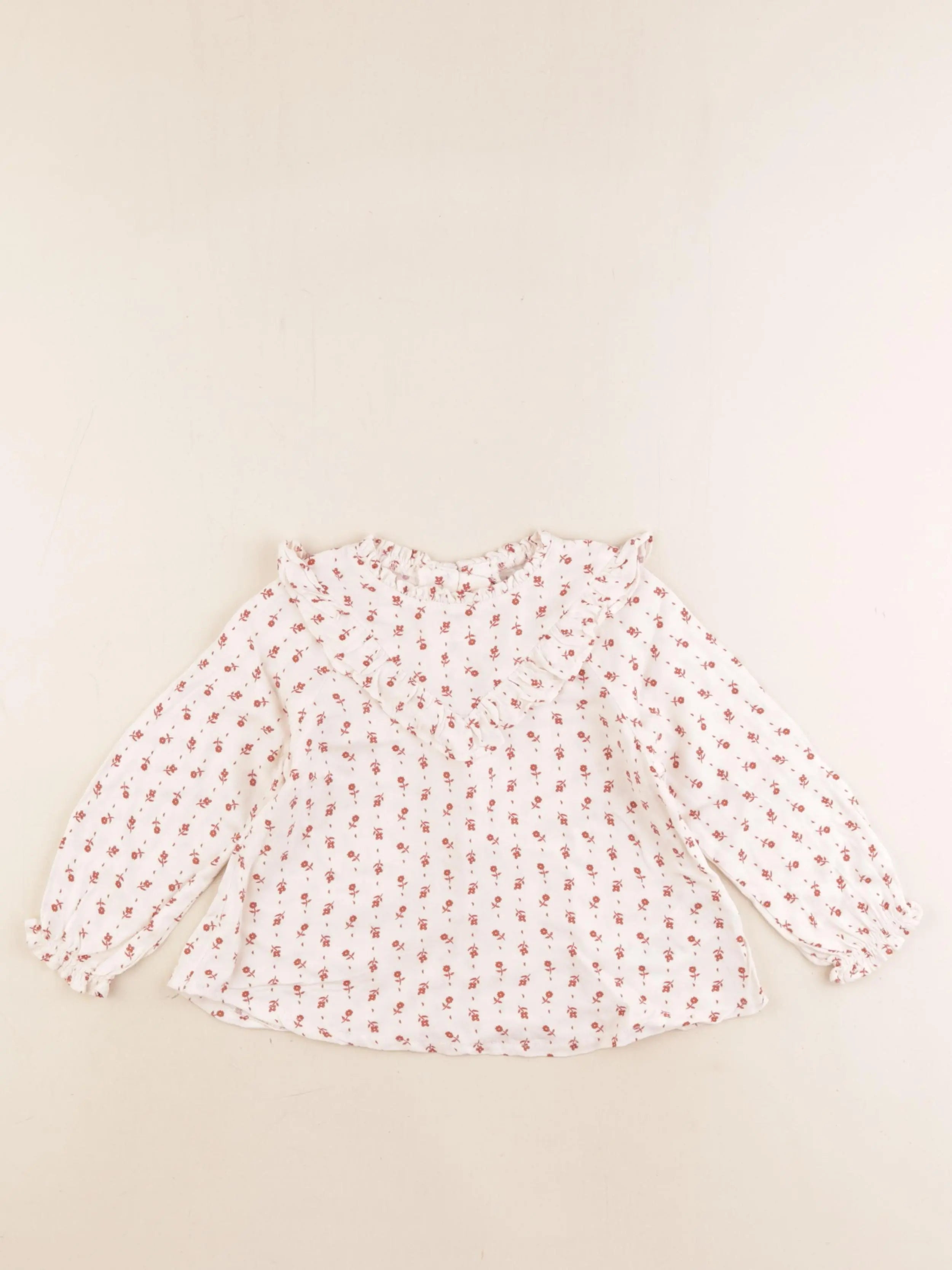 Vertbaudet - blouse beige - 24 mois