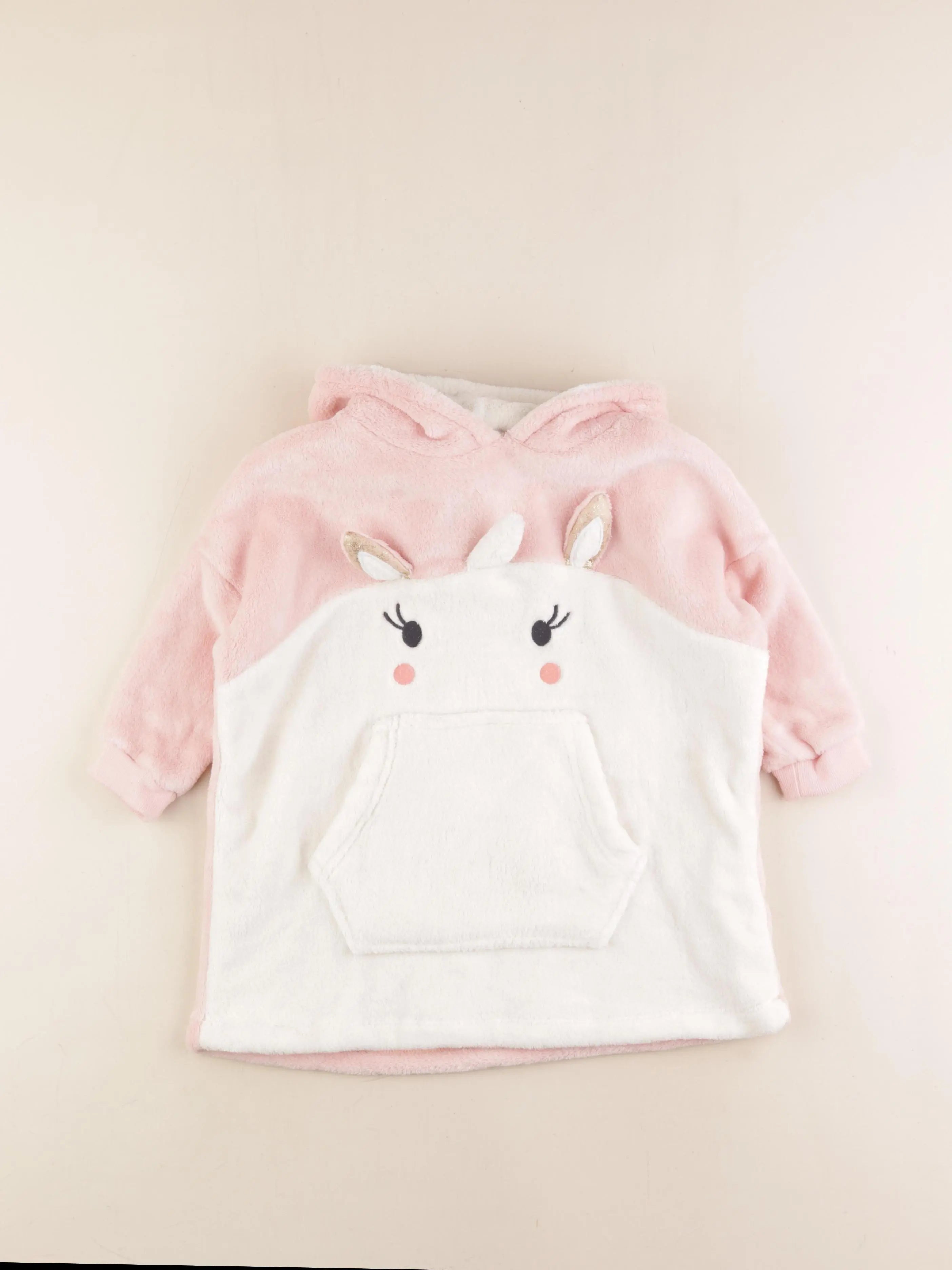 Vertbaudet - robe de chambre rose, or - 3 ans