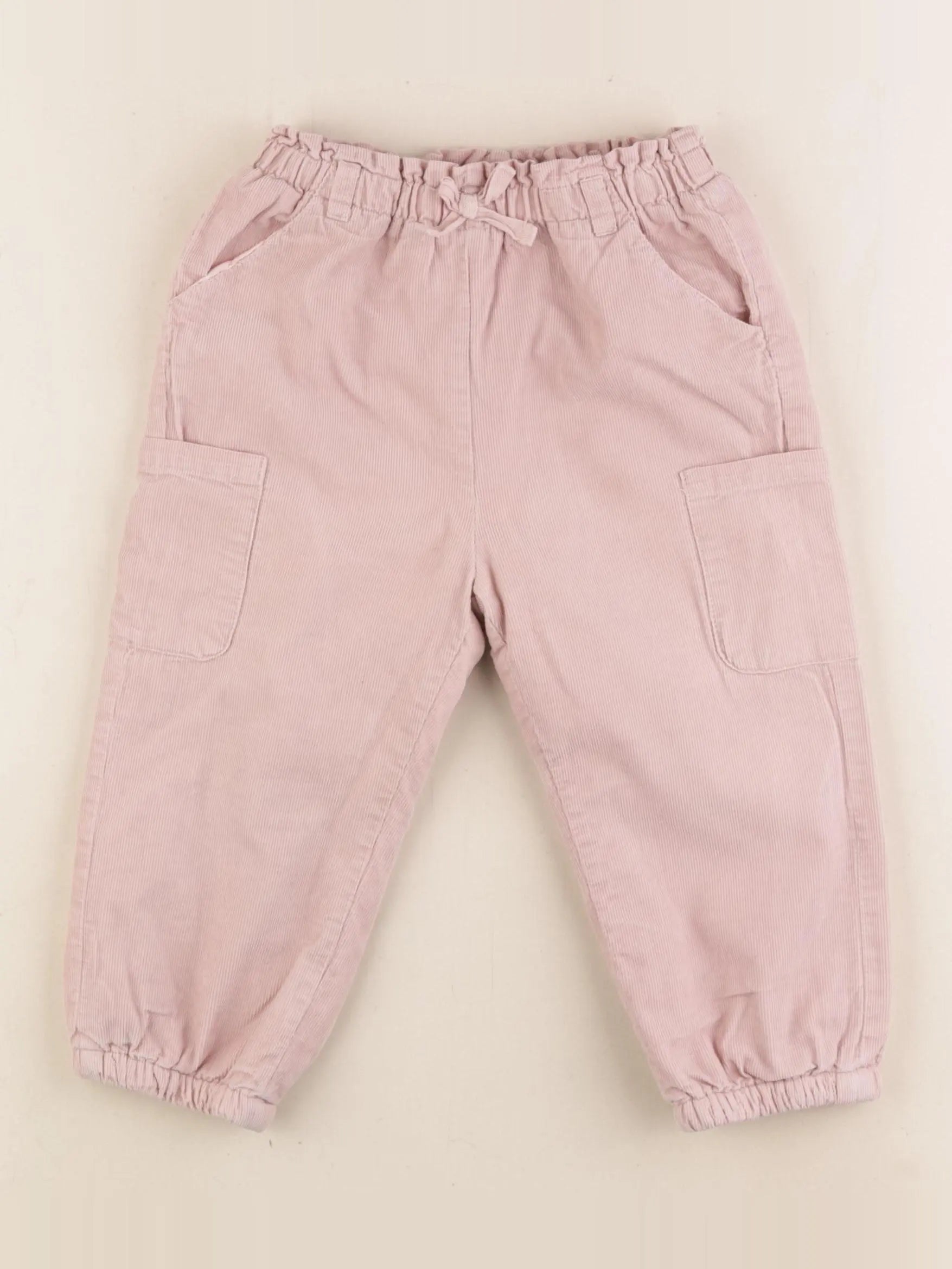 Vertbaudet - pantalon doublé rose - 3 ans