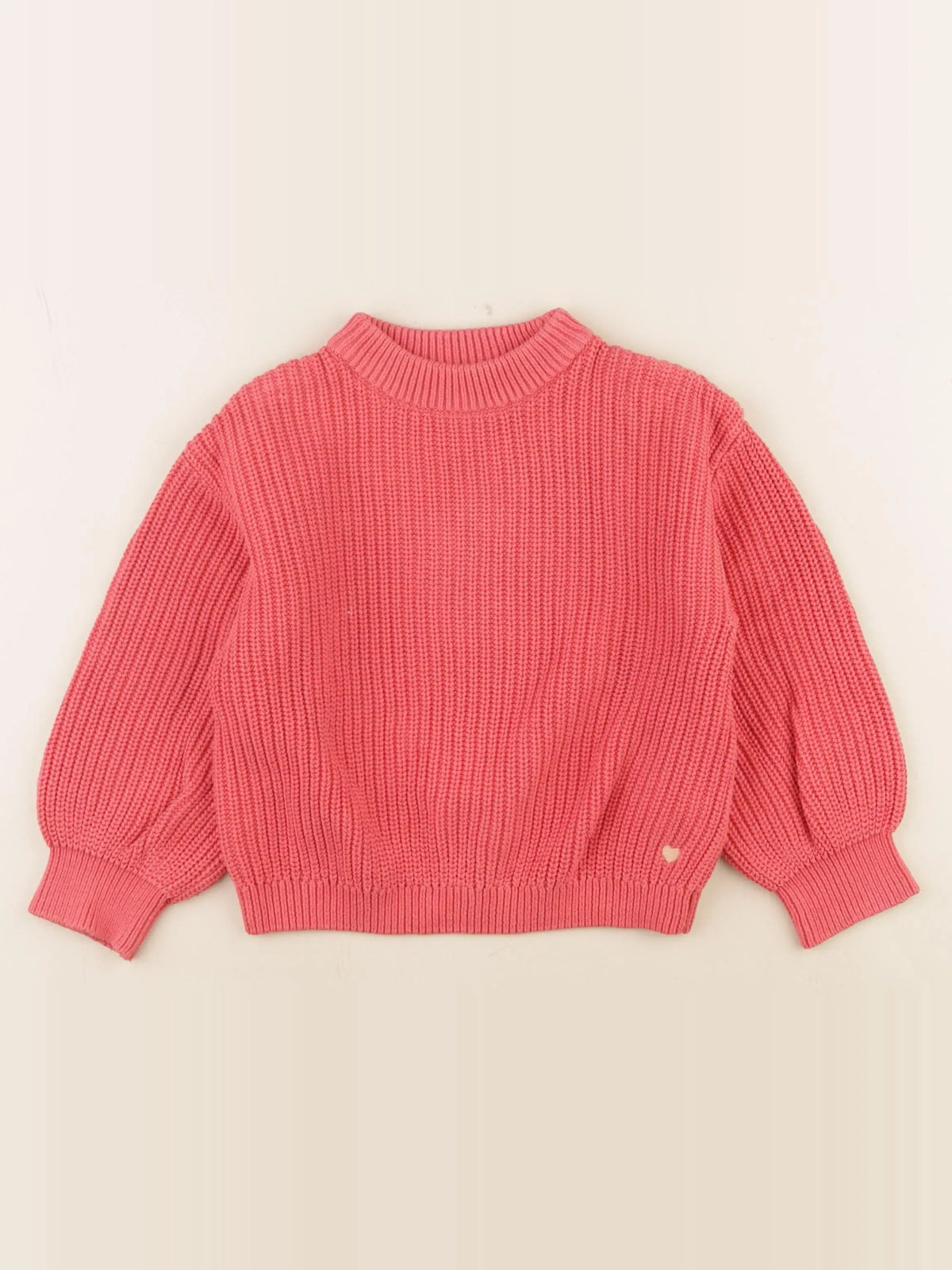 Vertbaudet - pull rose, or - 6 ans