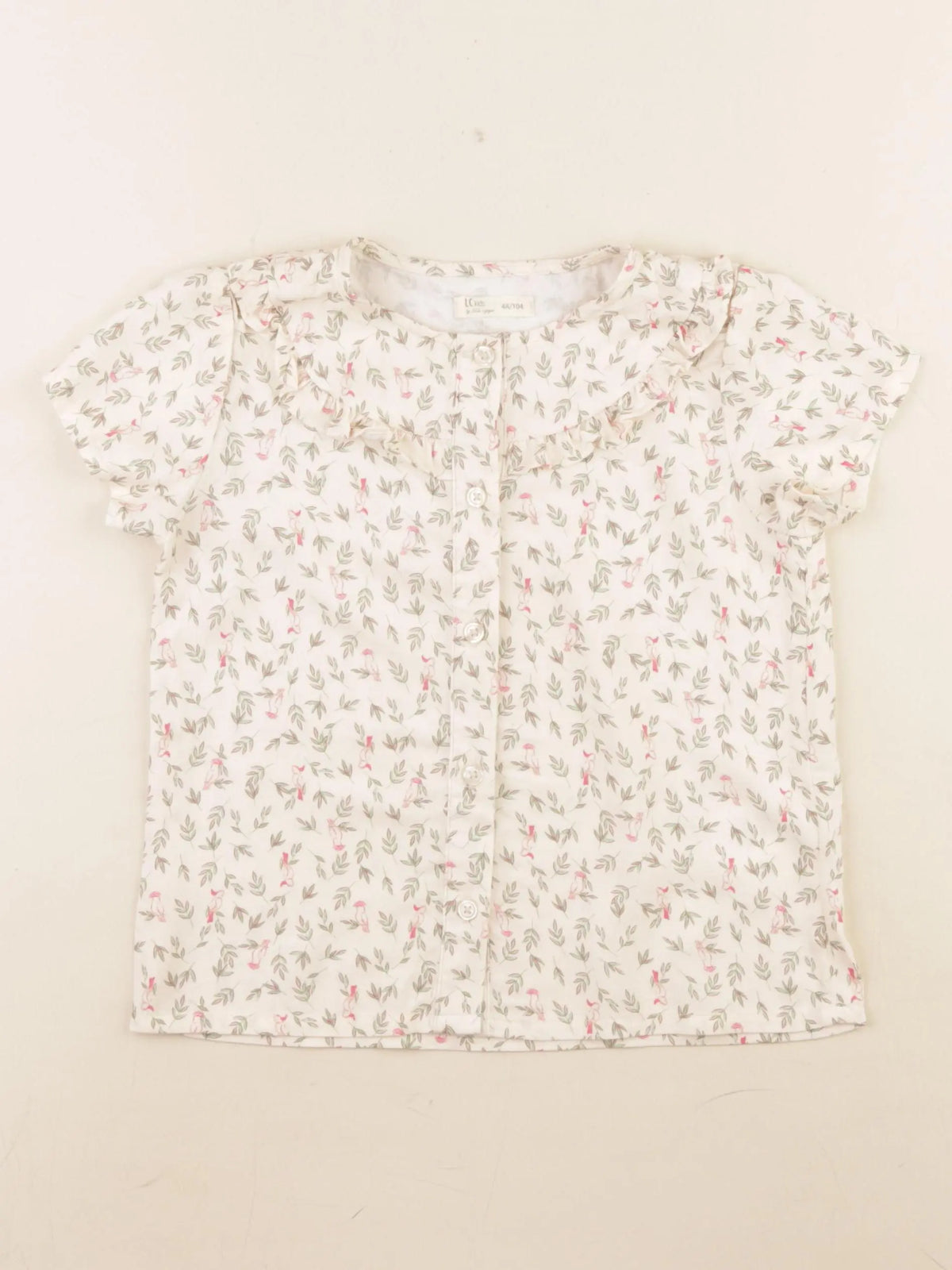 Little Cigogne - blouse beige - 4 ans