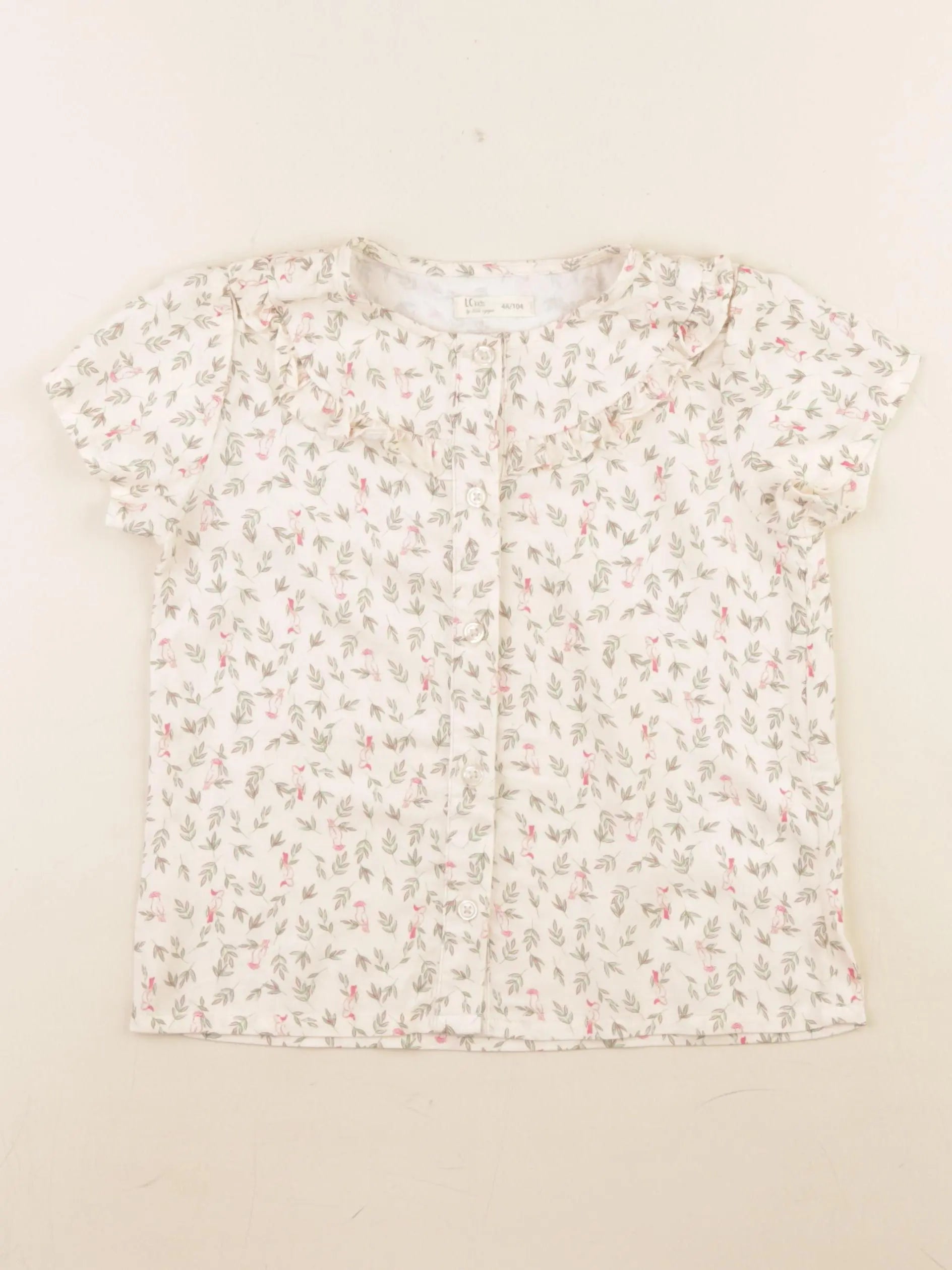 Little Cigogne - blouse beige - 4 ans