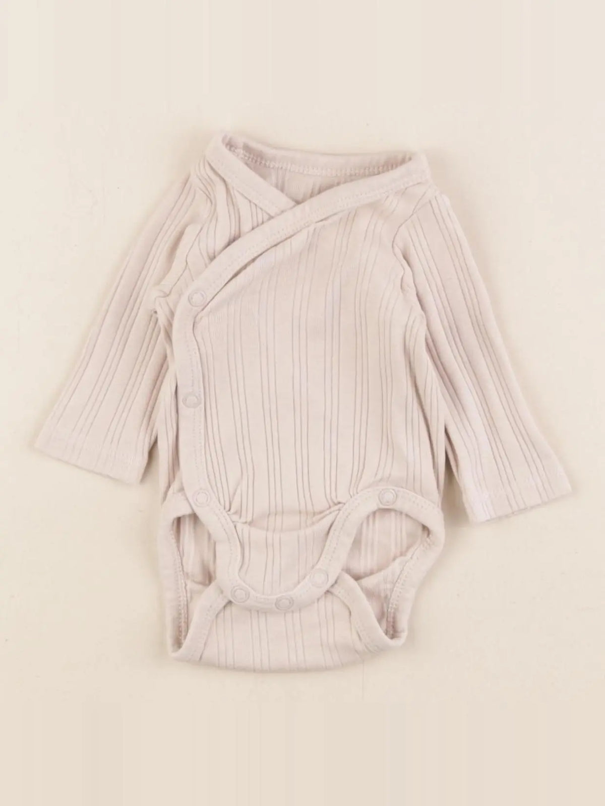 H&M - body beige - 0/1 mois