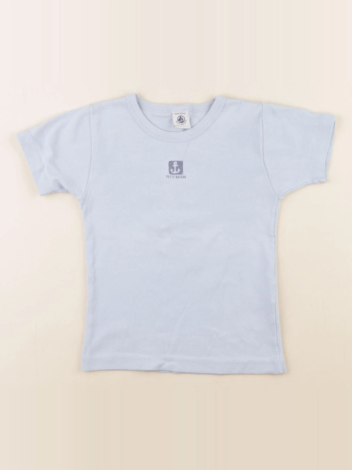 Petit Bateau - maillot de corps bleu - 6 ans