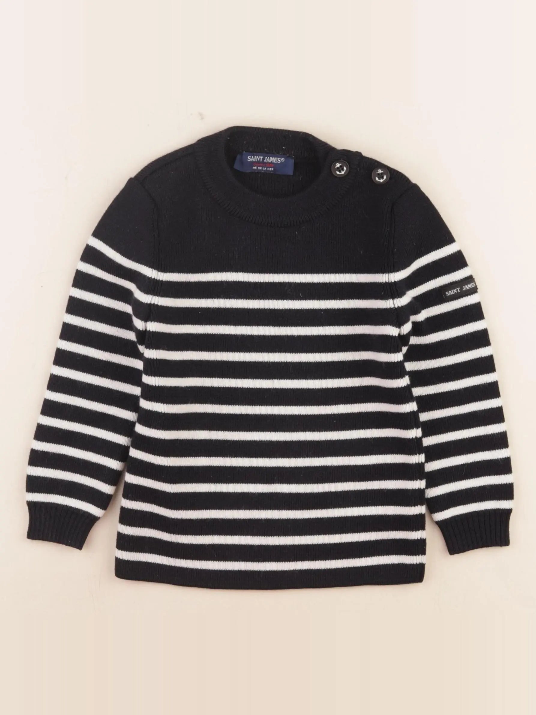Saint James - pull bleu - 4 ans