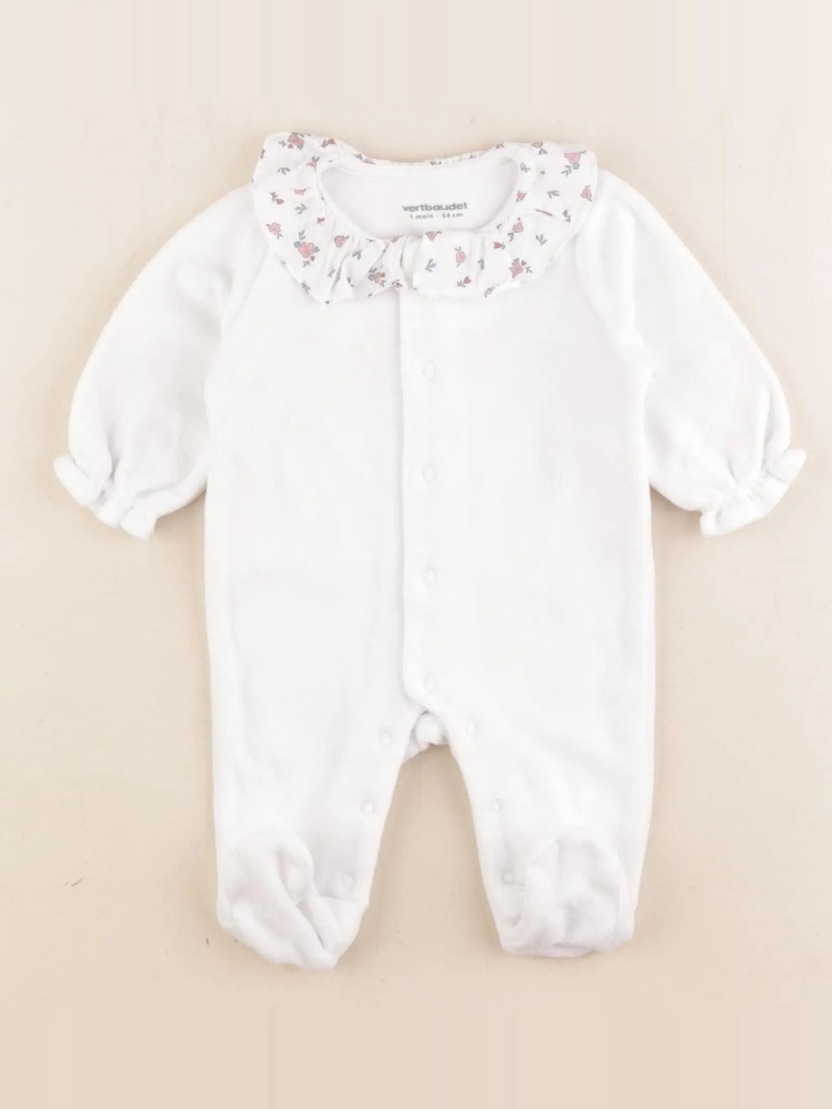 Vertbaudet - body blanc - 1 mois