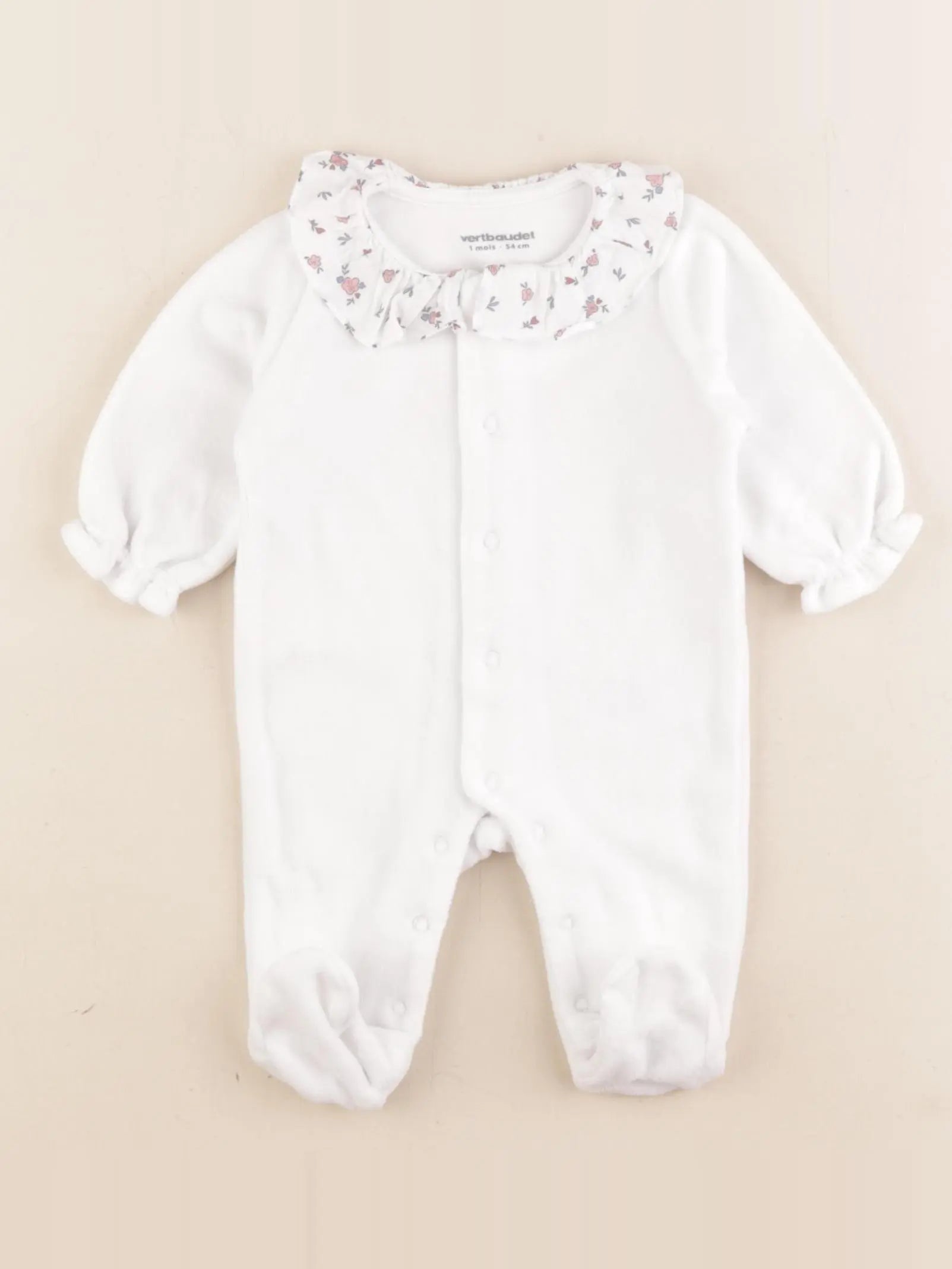 Vertbaudet - body blanc - 1 mois