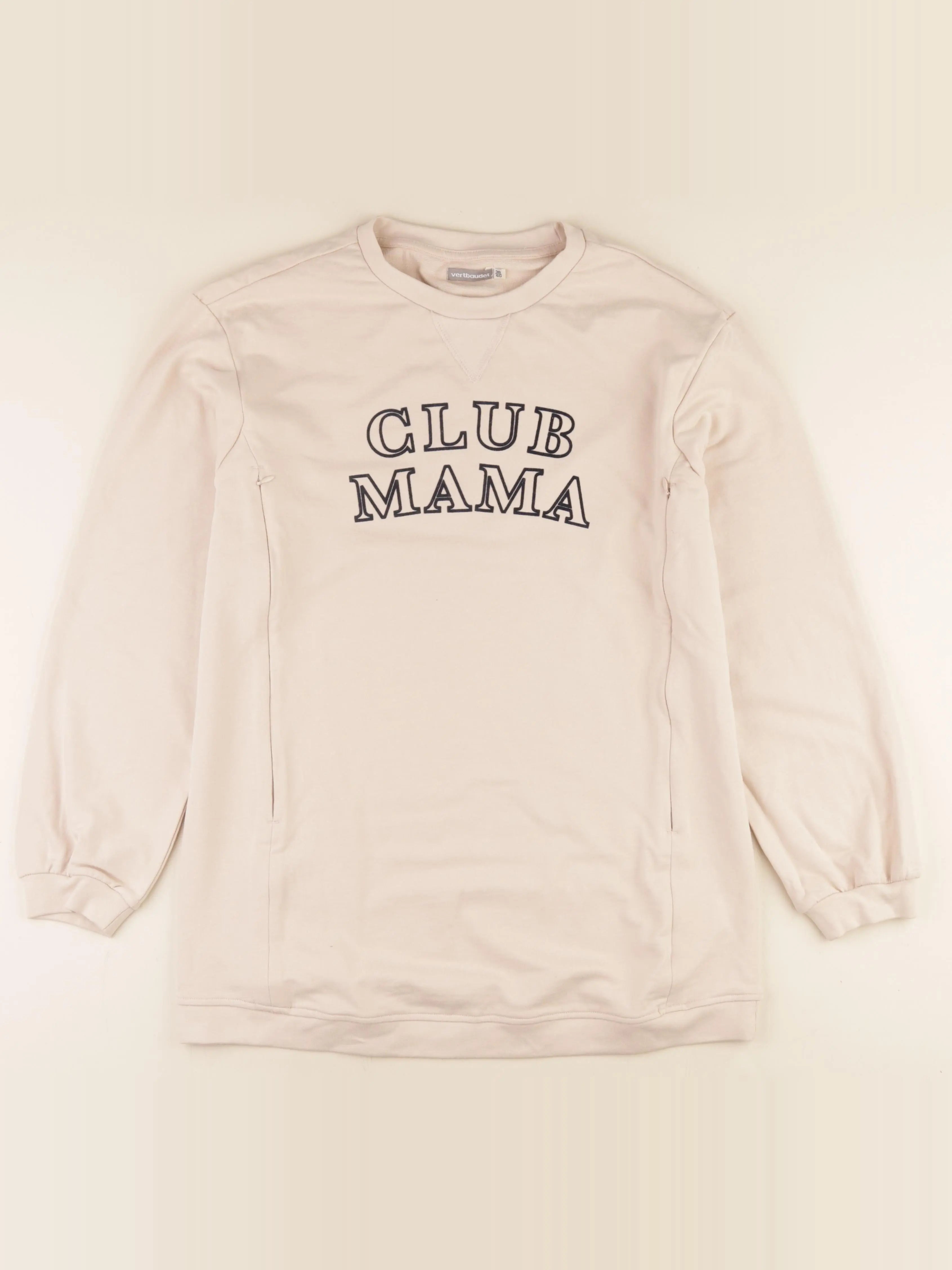 Vertbaudet - sweat grossesse, allaitement beige - 38 à 40