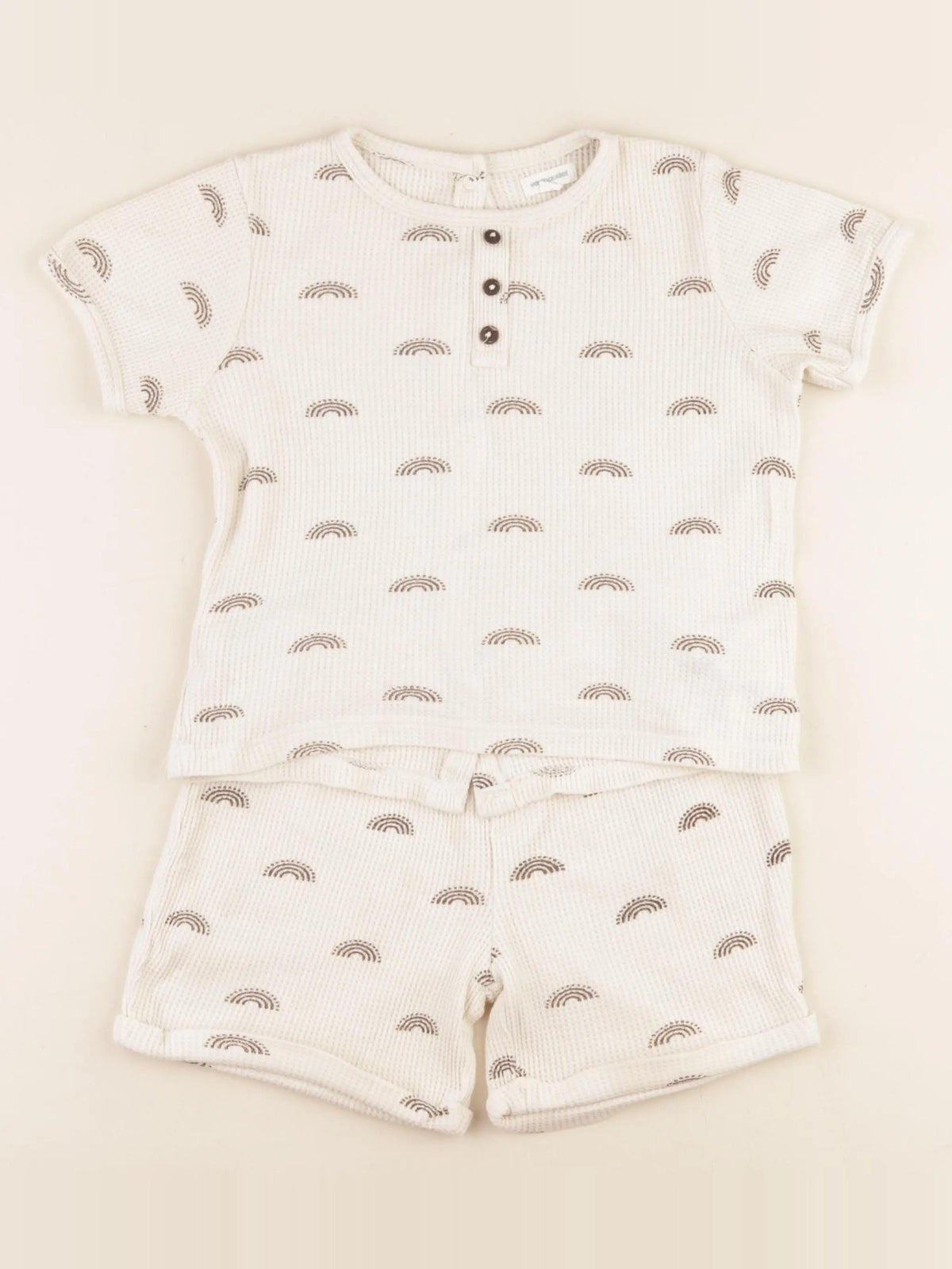 Vertbaudet - ensemble beige - 36 mois