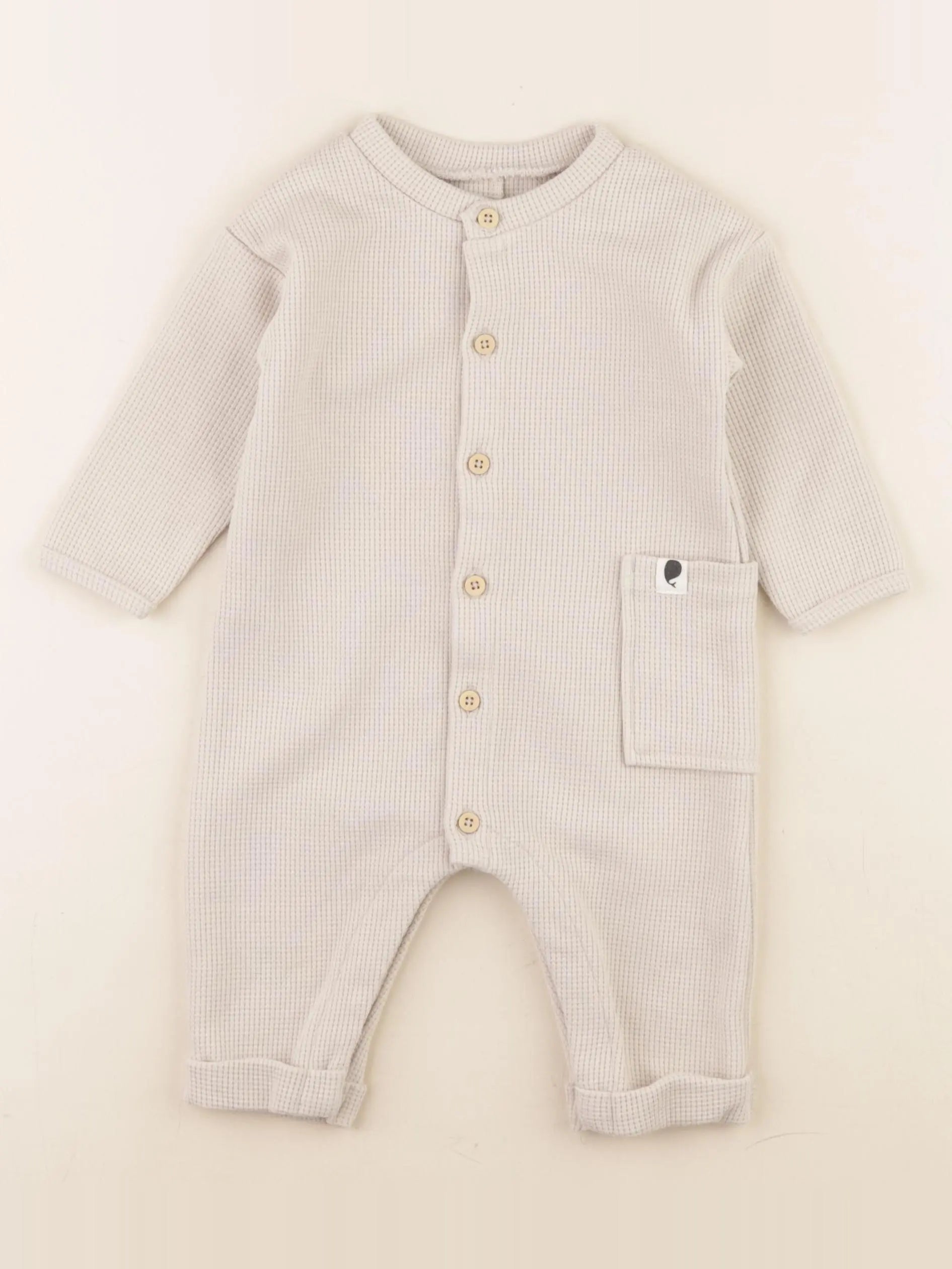 Vertbaudet - combinaison marron - 6 mois