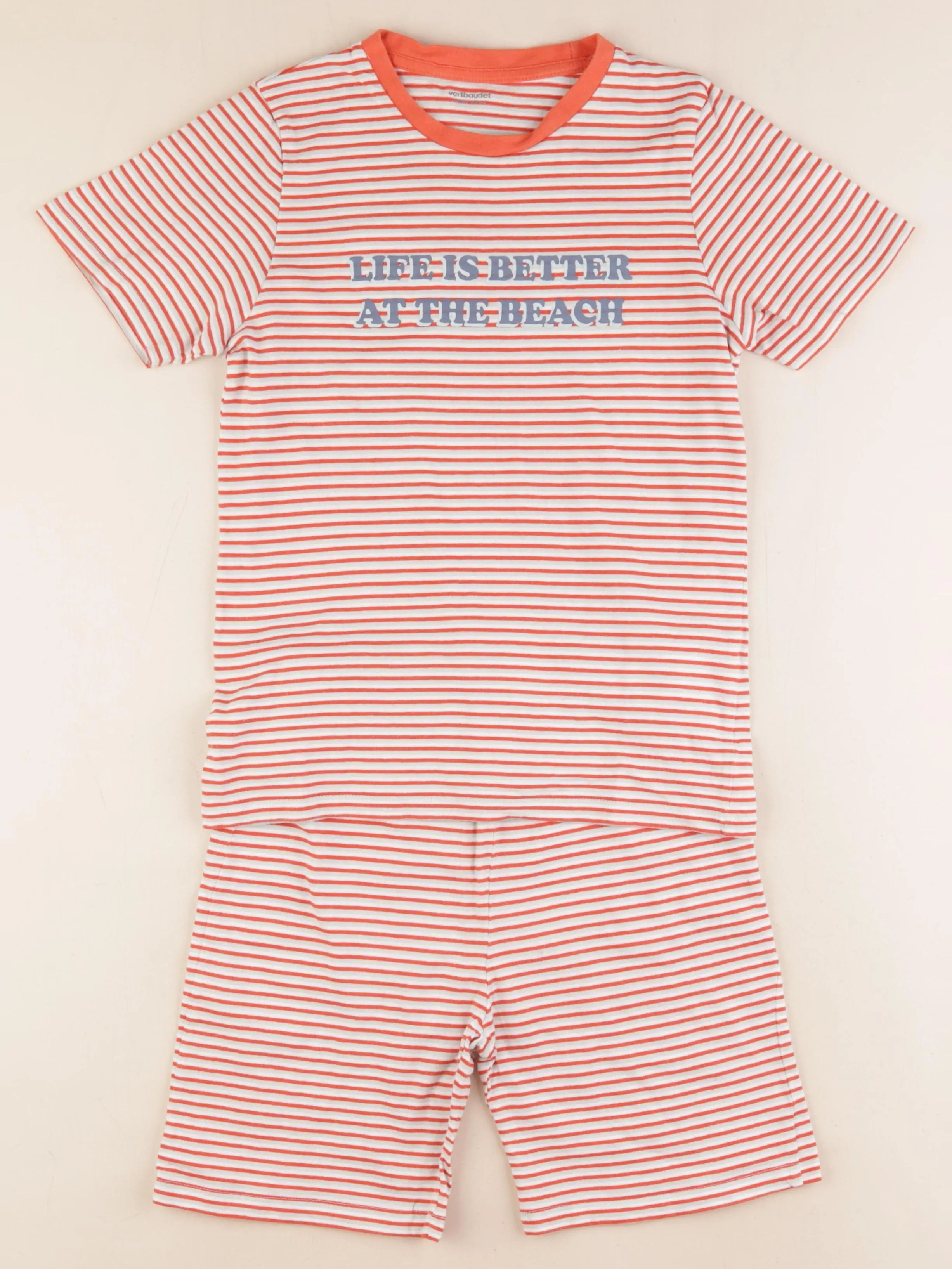 Vertbaudet - pyjama coton multicolore - 10 ans