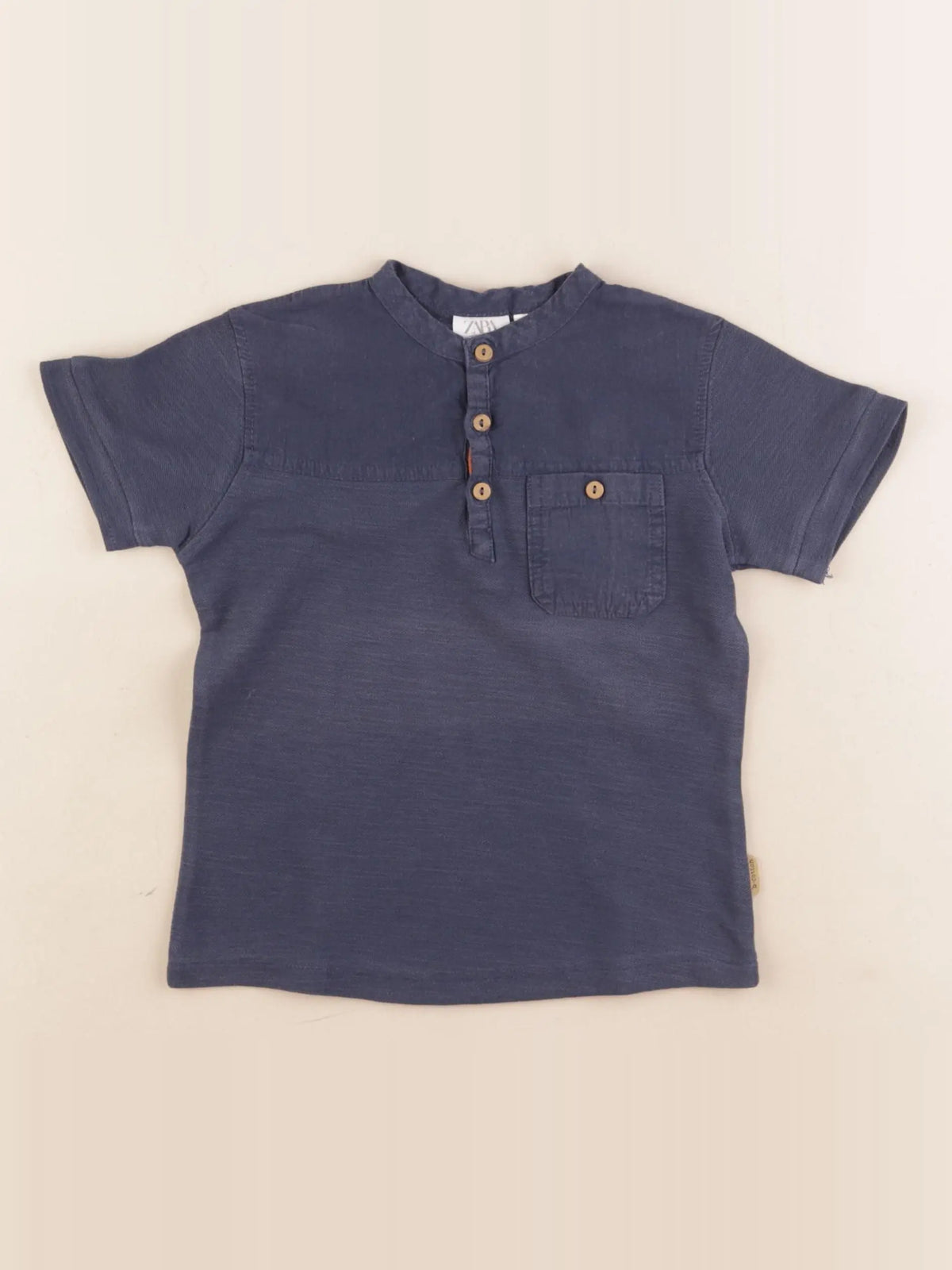 Zara - tee-shirt bleu - 18/24 mois