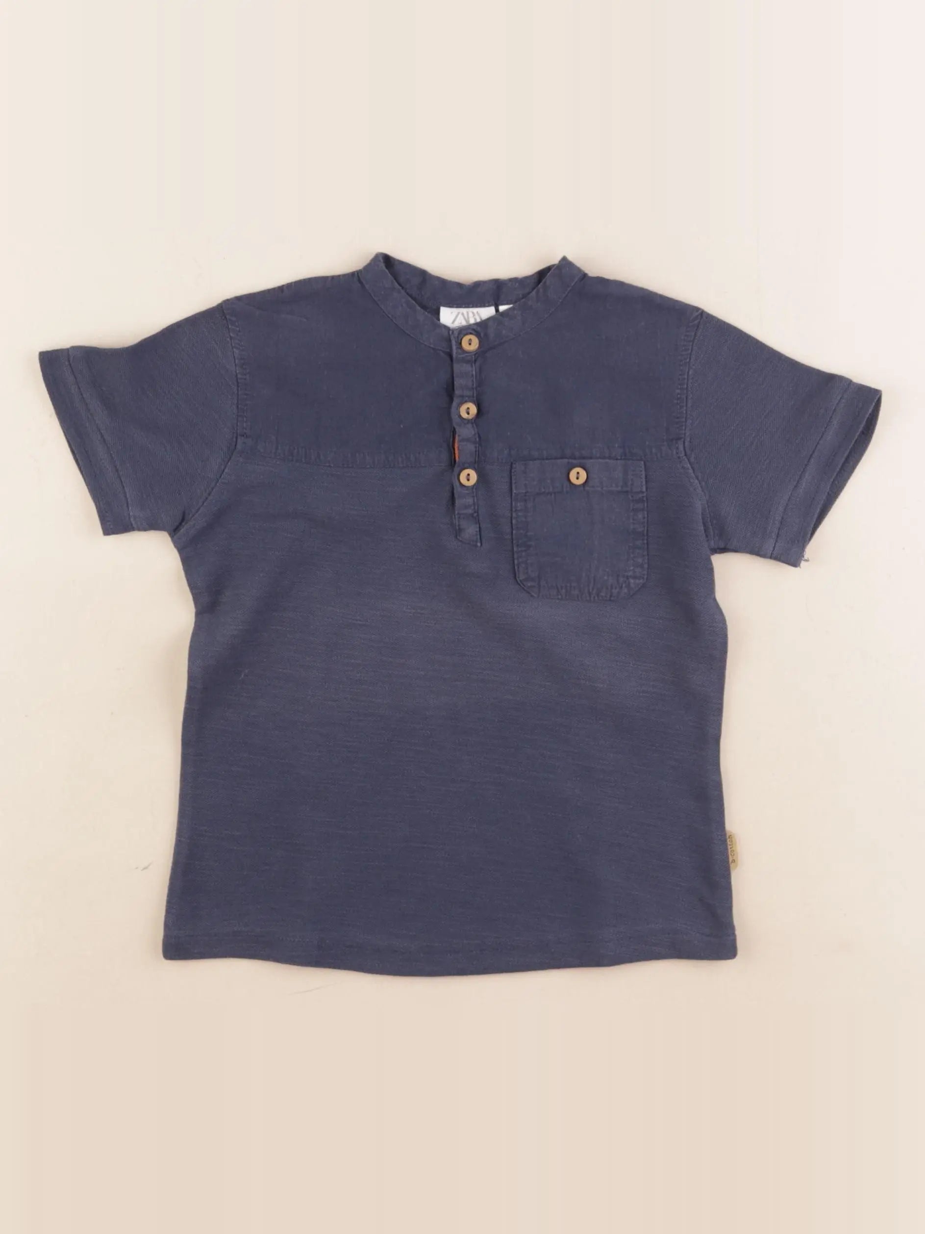 Zara - tee-shirt bleu - 18/24 mois