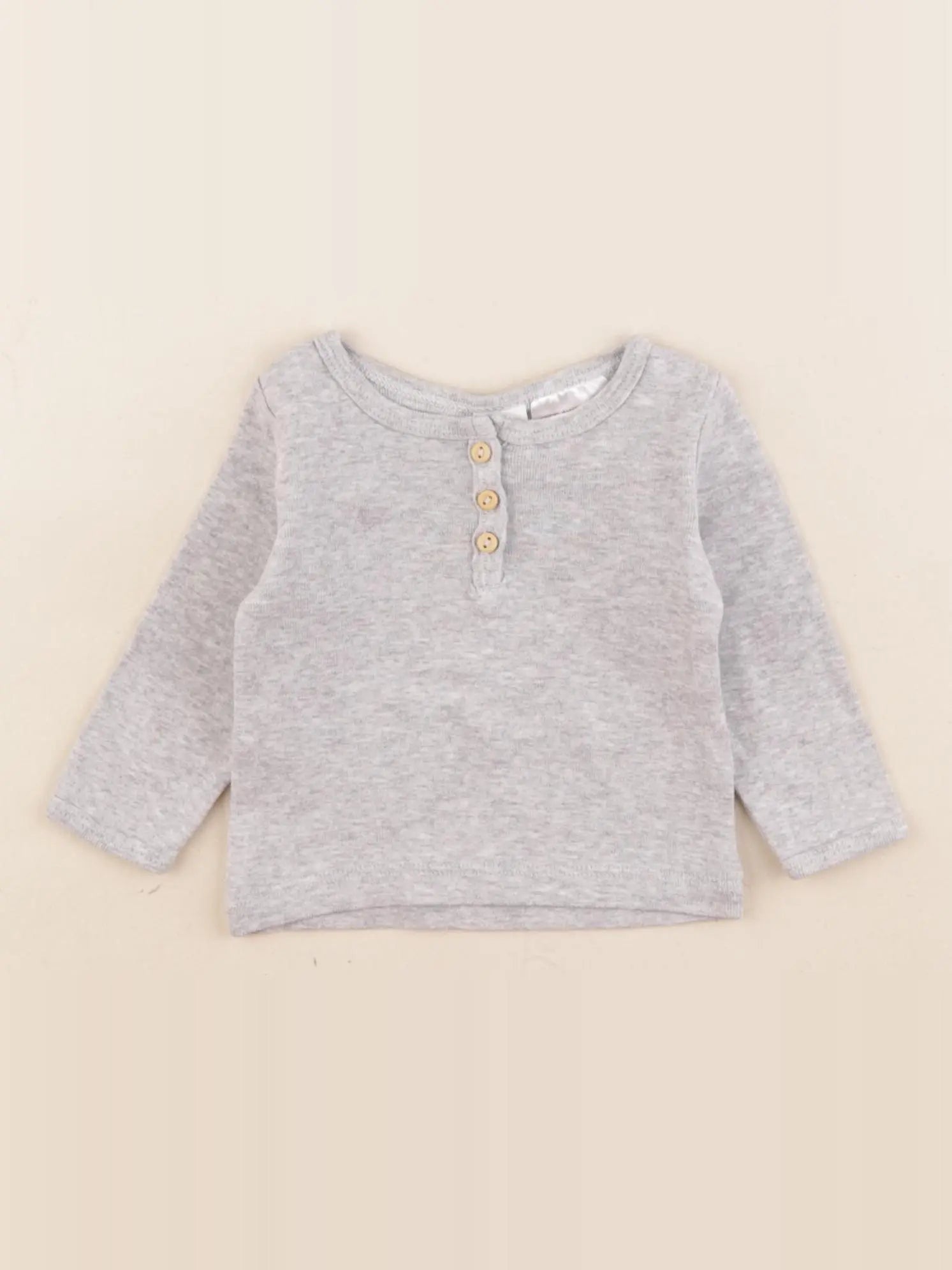 H&M - tee-shirt gris - 1/2 mois