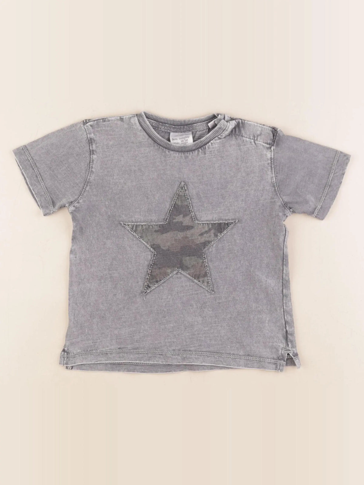 Zara - tee-shirt gris - 12/18 mois