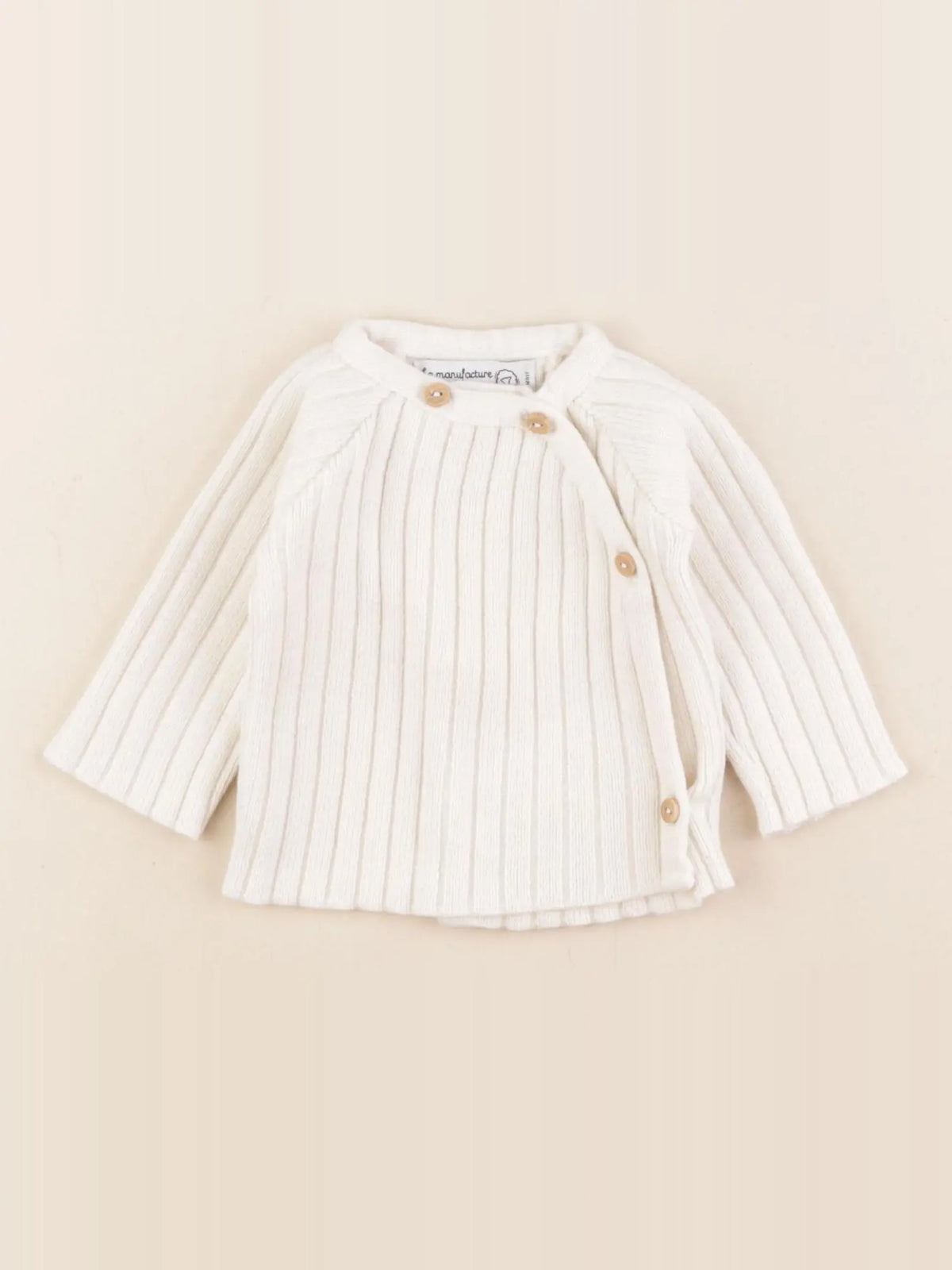 La manufacture de layette - gilet beige - 0/1 mois