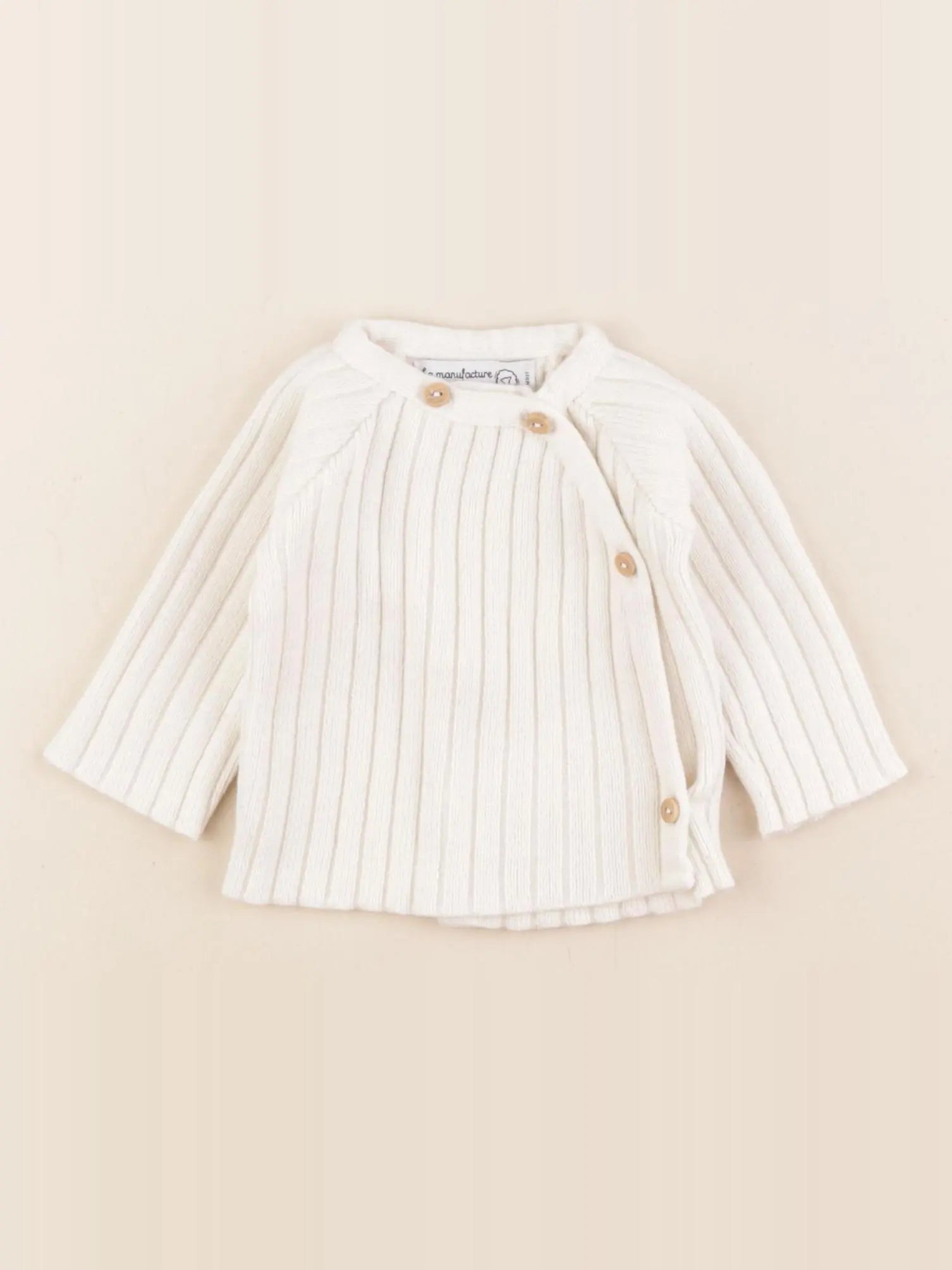 La manufacture de layette - gilet beige - 0/1 mois